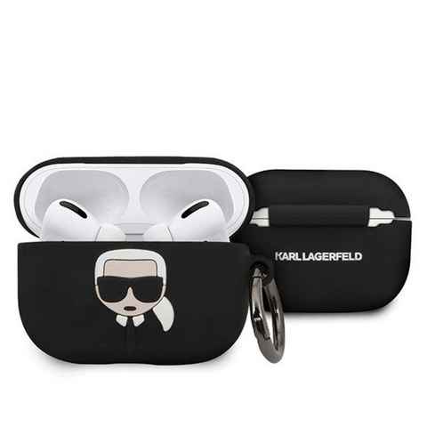 KARL LAGERFELD Handyhülle Karl Lagerfeld KLACAPSILGLBK AirPods Pro Hülle sch