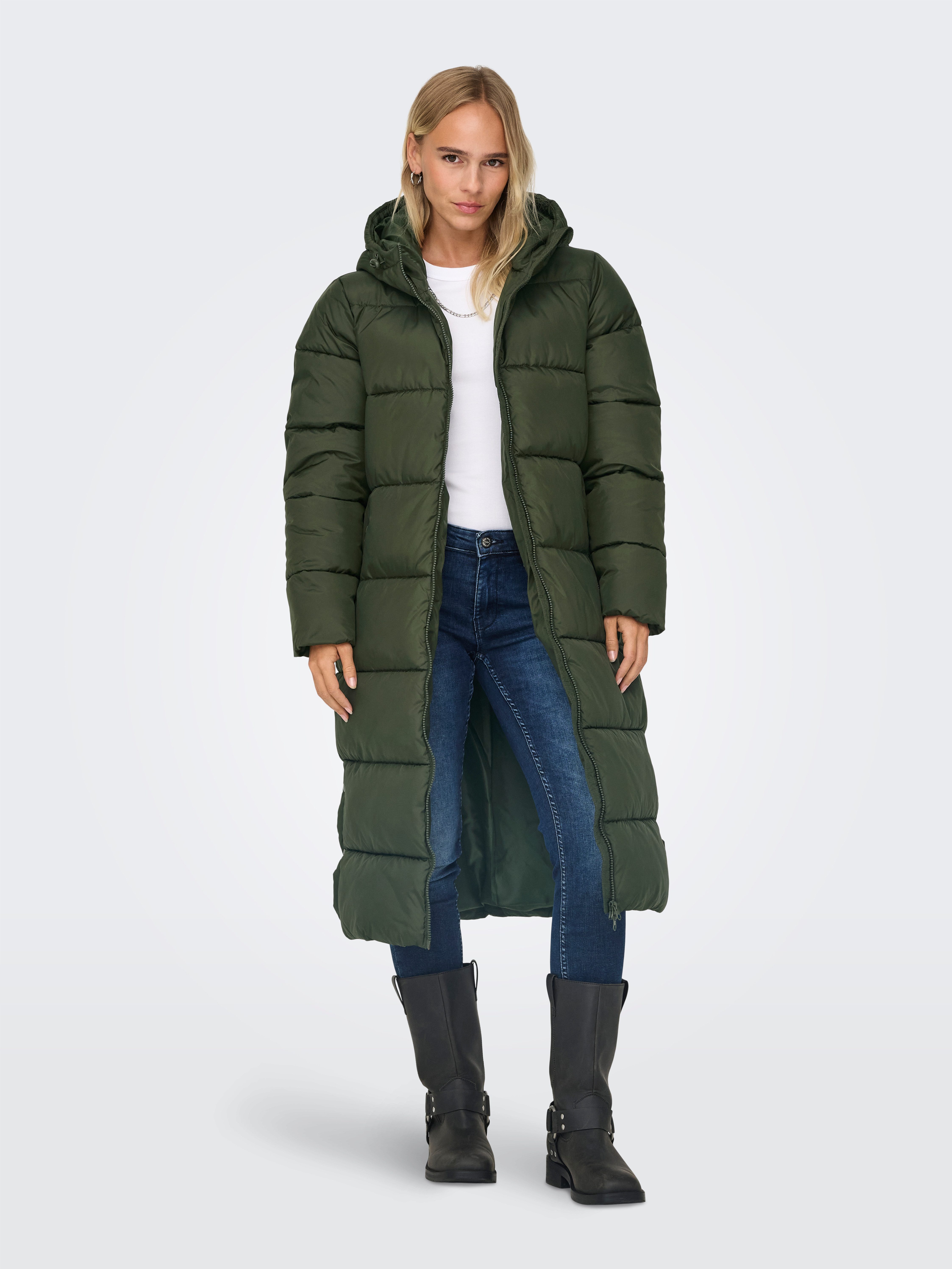 ONLY Steppmantel ONLMONTANA LONG PUFFER JACKET NOOS OTW Kunstfaser
