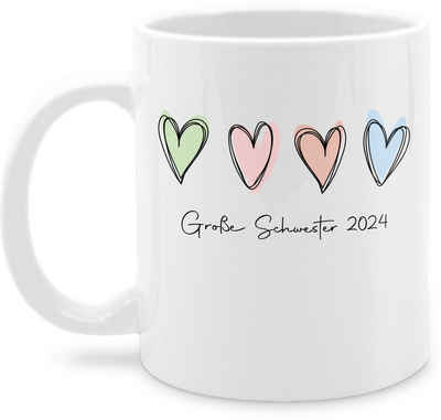 Shirtracer Tasse Große Schwester 2024 Big Sister, Keramik, Große Schwester