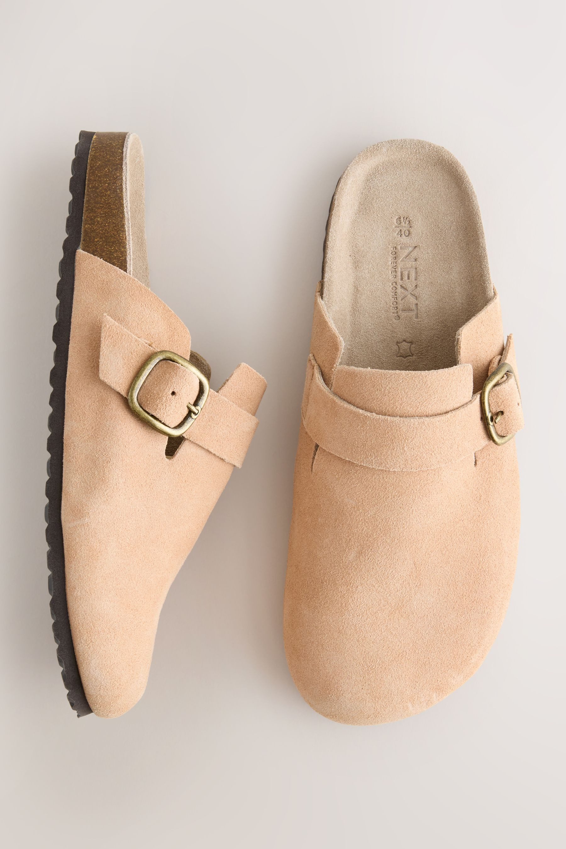 Next Forever Comfort® Leder-Clogs mit Fußbett Clog – Bild 2 von 5