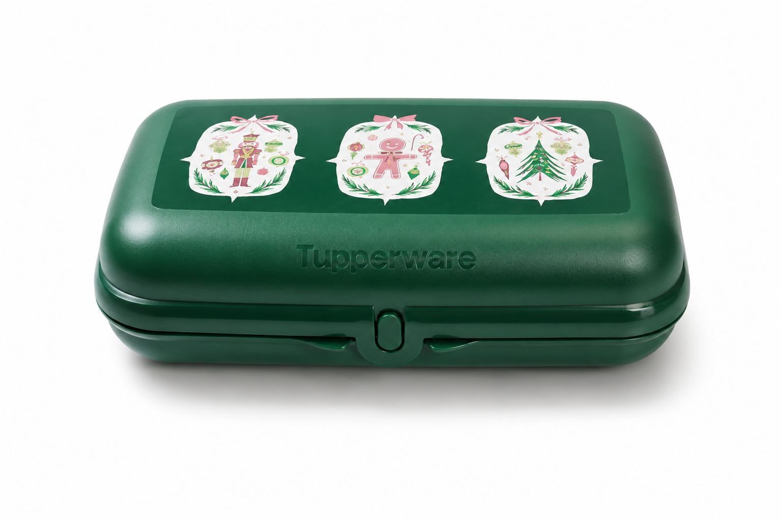 TUPPERWARE Lunchbox Maxi-Twin dunkelgrün Weihnachten Brotdose Behälter