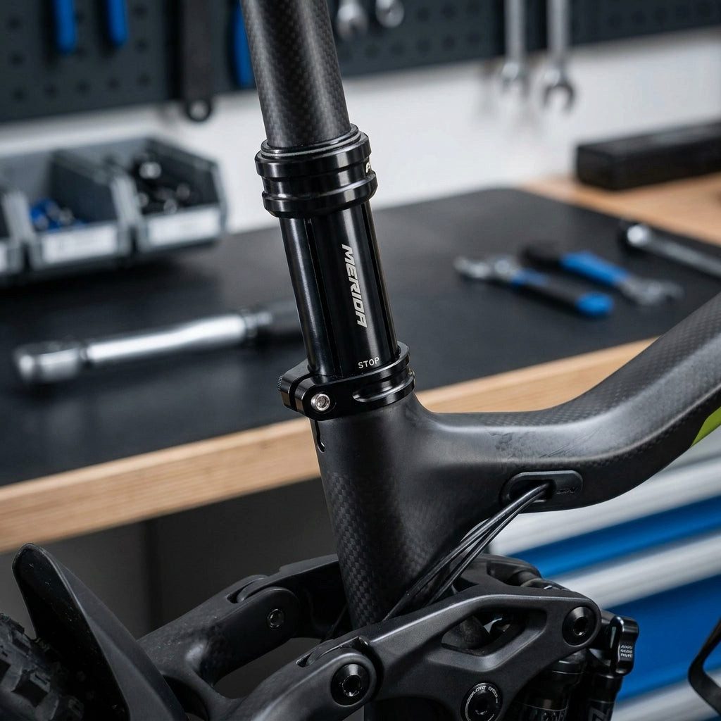 Merida Sattelstütze Merida Reduzierhülse Sitzrohr 34,9 mm auf 30,9 mm Aluminium Schwarz