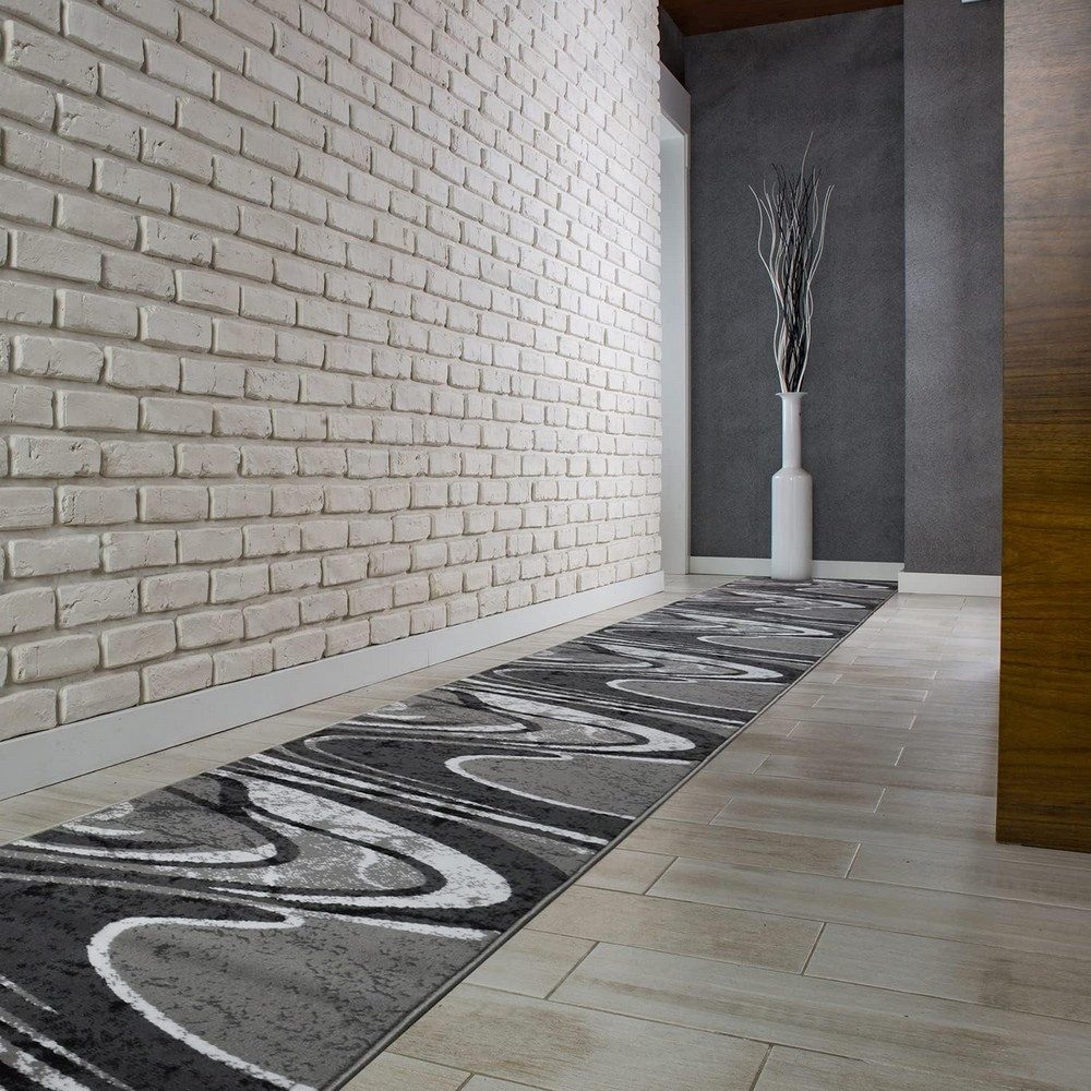 MDEKOR Läufer Teppich Läufer Meterware Höhe 6 mm, 70x70 cm Grau 2640 günstig online kaufen