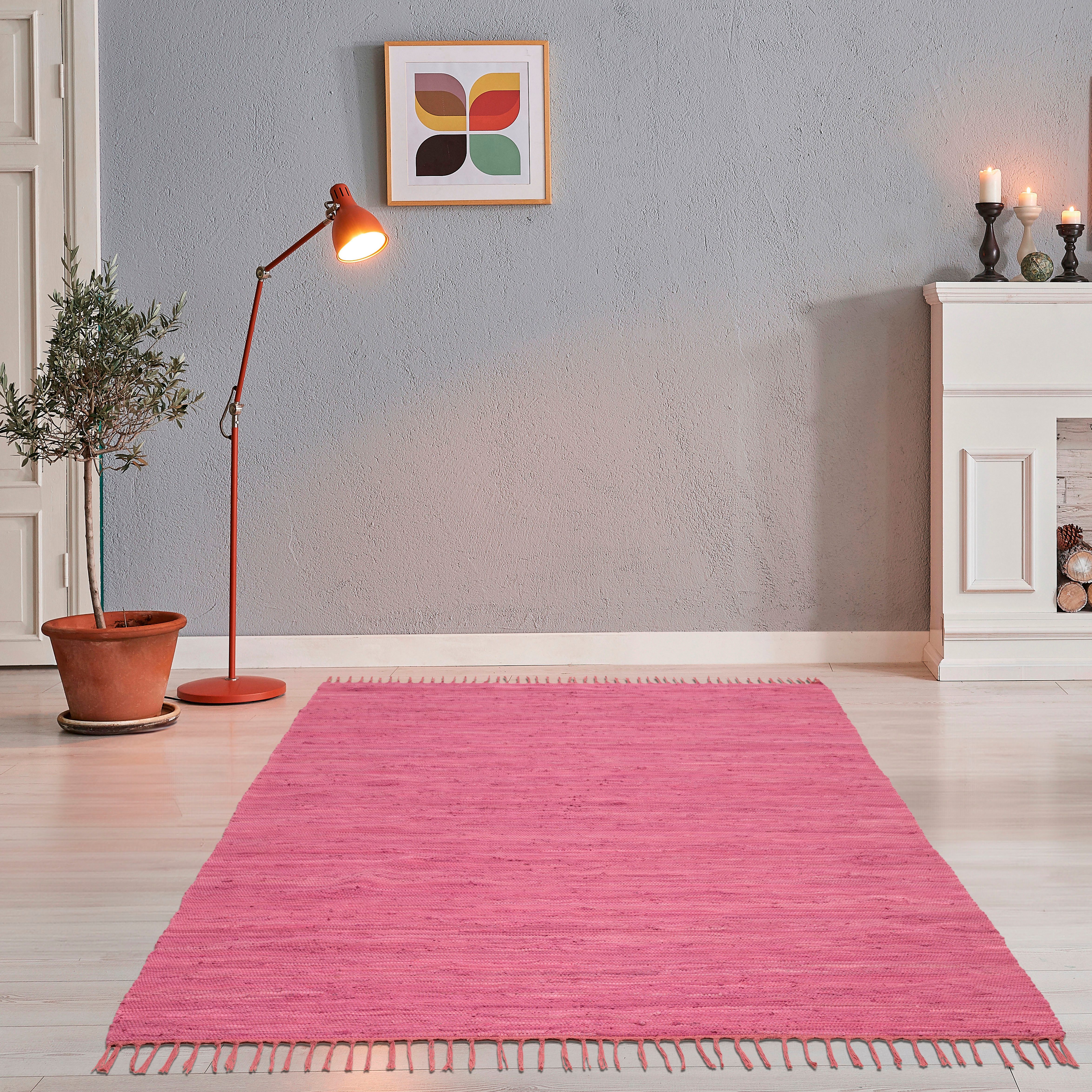 THEKO Teppich Happy Cotton Fleckerl, handgewebt, rechteckig, Höhe: 5 mm, Fl günstig online kaufen