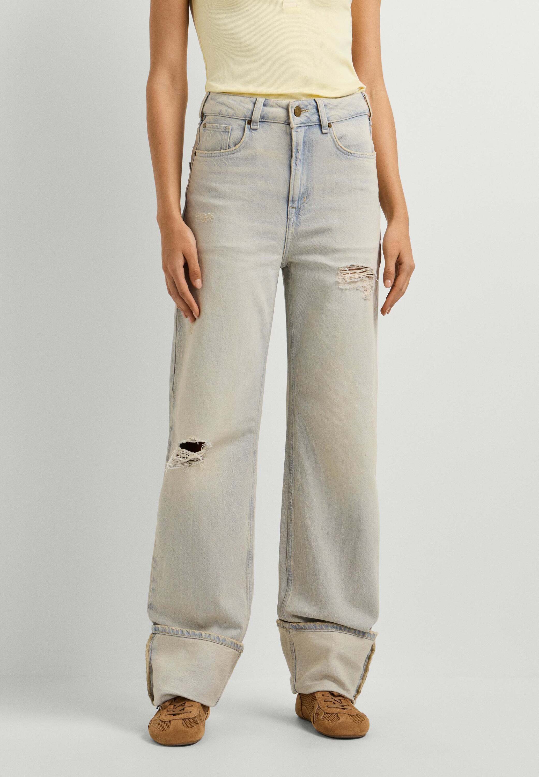 Pepe Jeans Straight-Jeans straight leg jeans EDEN HW STRAIGHT BEIGE TONE