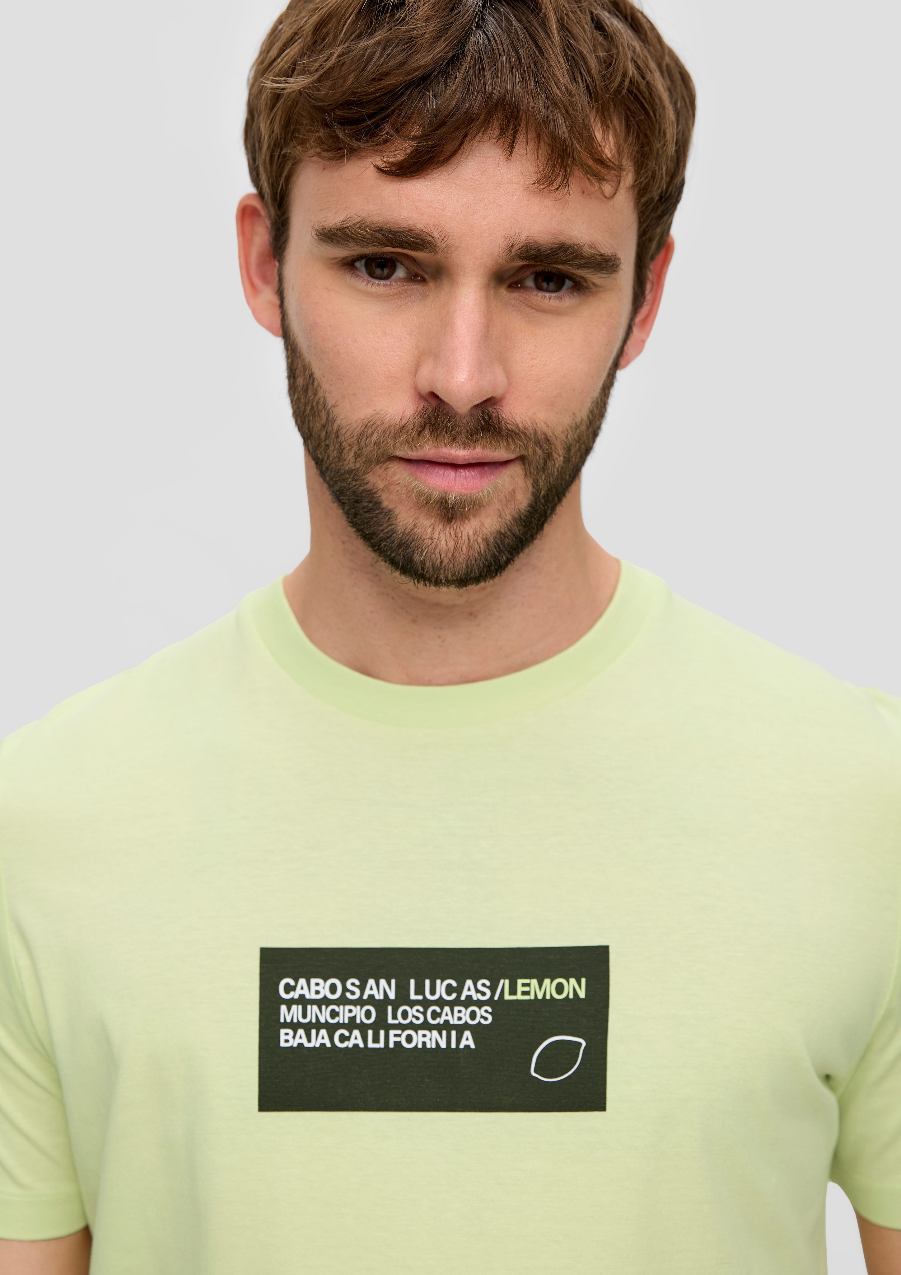 s.Oliver Kurzarmshirt T-Shirt aus Baumwoll-Jersey mit günstig online kaufen