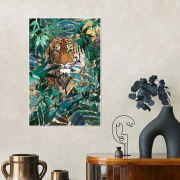 Posterlounge Poster Sarah Manovski, Dschungeltiger, Kinderzimmer Illustration