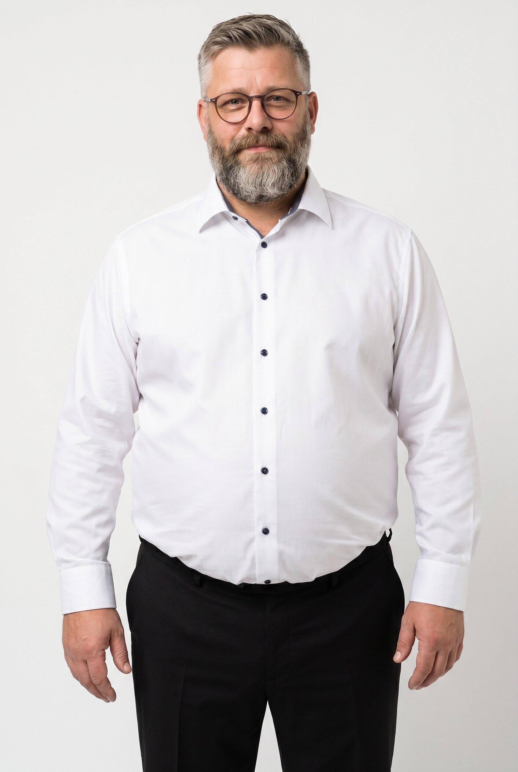 Men Plus Businesshemd Businesshemd Langarm Kentkragen EasyCare bis 8 XL