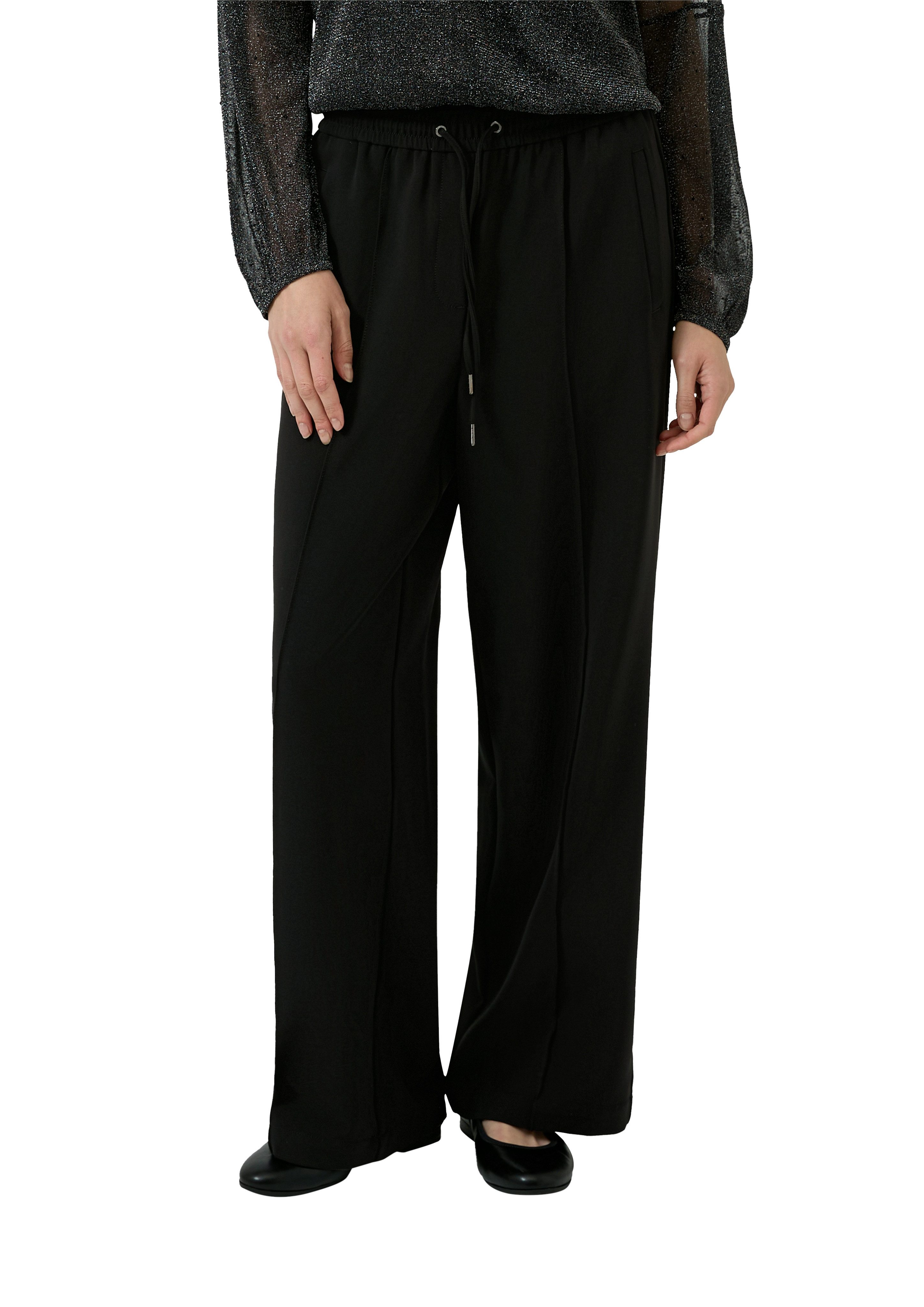 s.Oliver Stoffhose mit Bügelfalte und Kordelzug günstig online kaufen