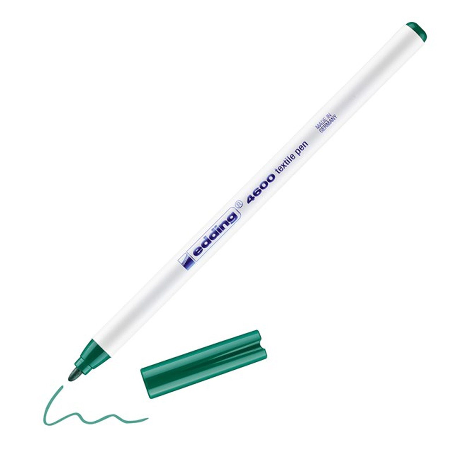 edding Permanentmarker Textilstift Rundspitze 1 mm edding 4600, (Stück, 1-tlg., 1 Textilstift edding 4600), Permanentmarker