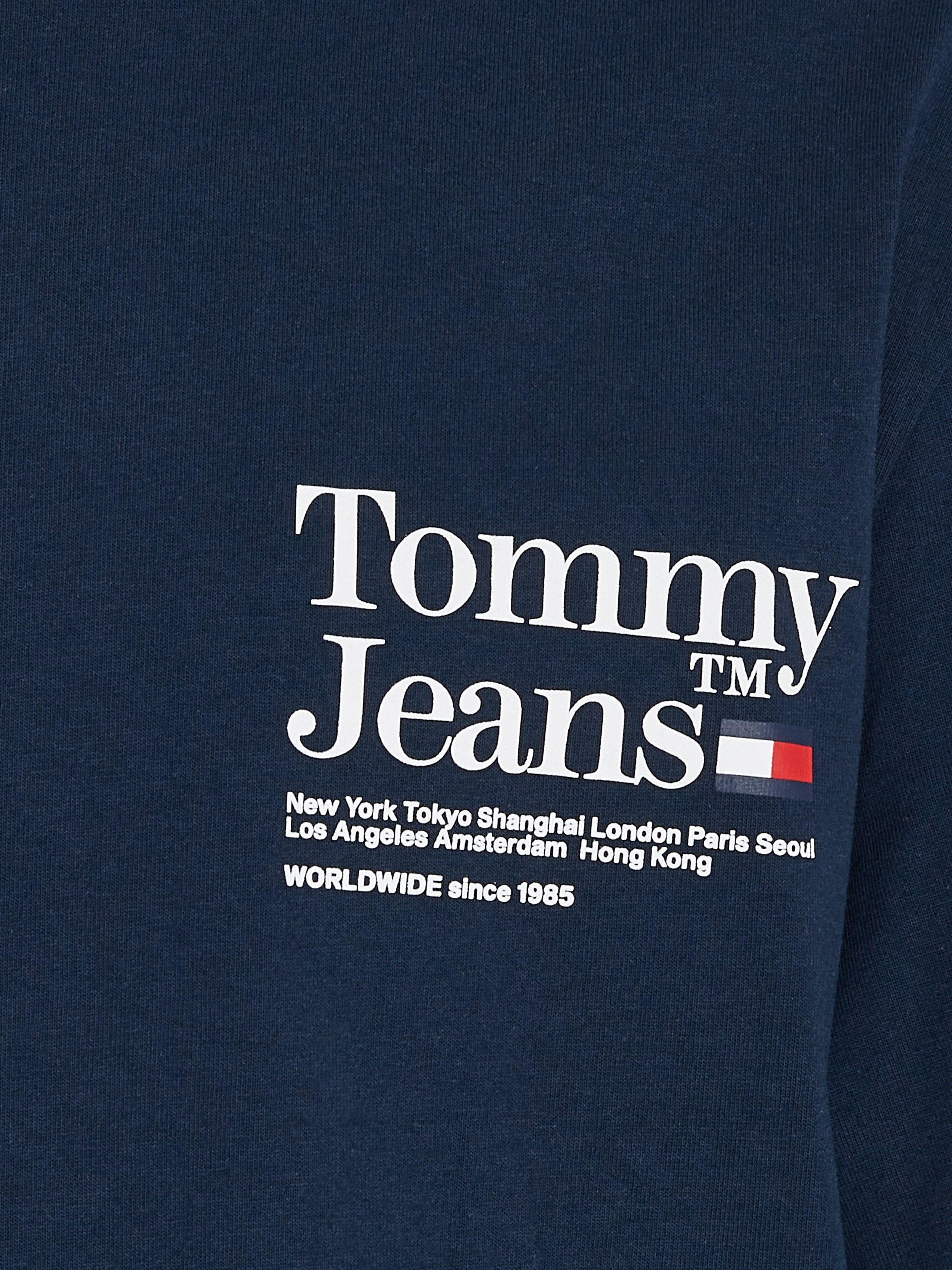 Aufdruck Night REG Jeans großem Navy mit TJM T-Shirt Dark TEE auf dem TM Rücken Tommy TOMMY MODERN