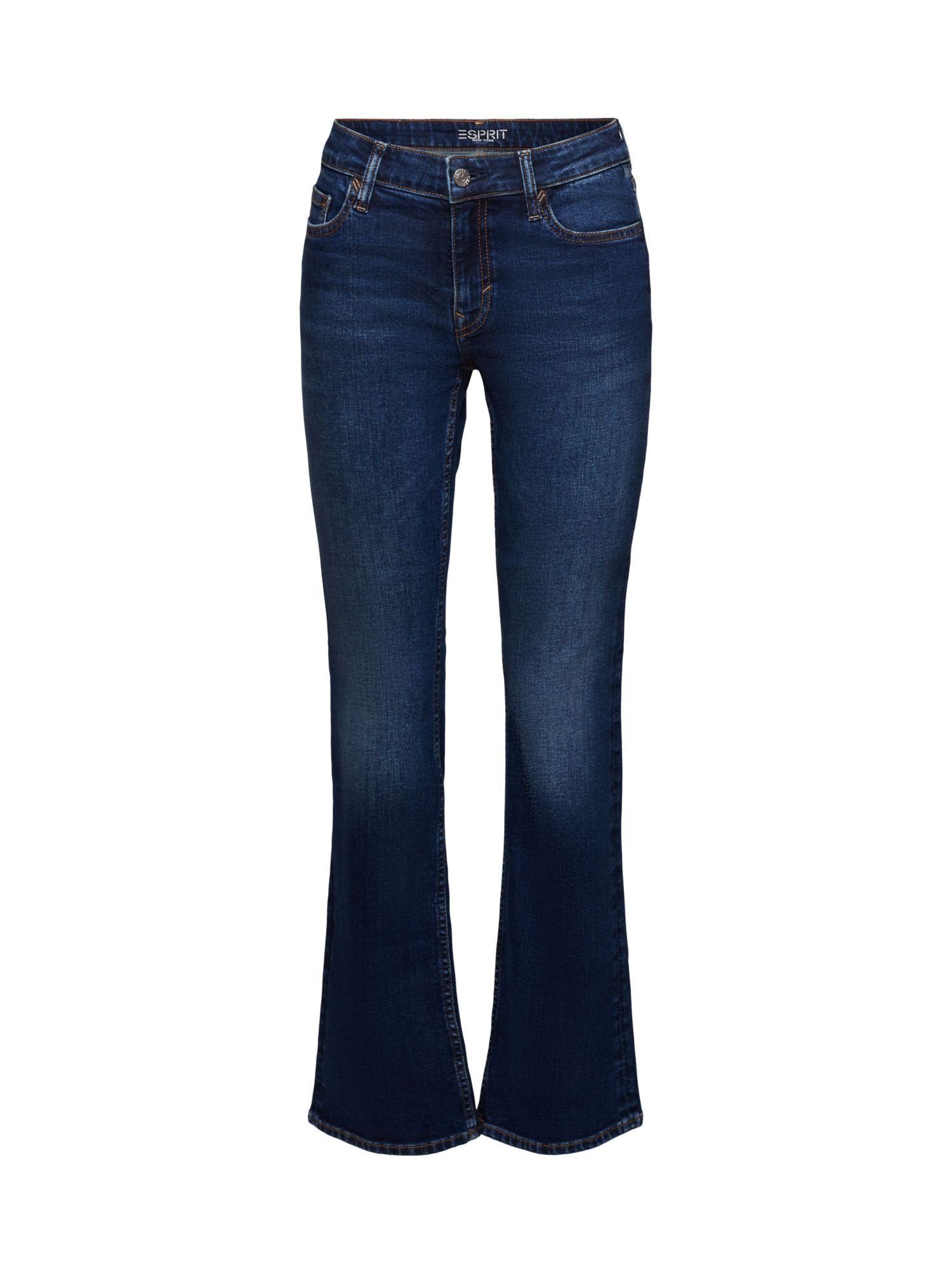 Esprit Bootcut Bootcut-Jeans Jeans mit Bund mittelhohem