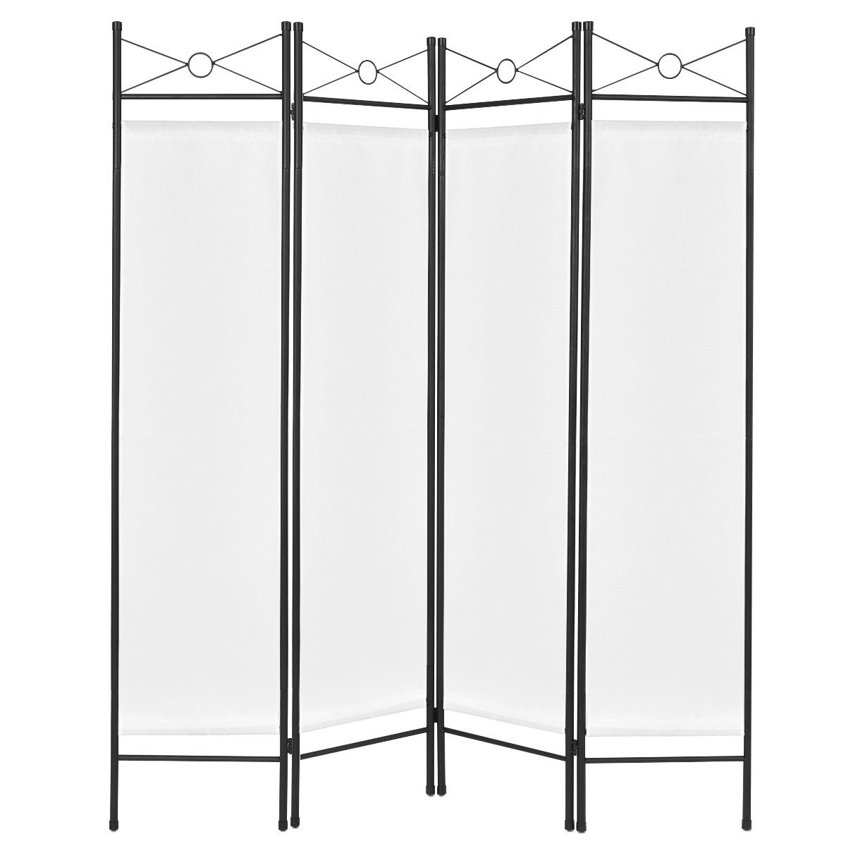 COSTWAY Raumteiler Trennwand Paravent, 180x160cm Sichtschutz Windschutz, flexibel verstellbar