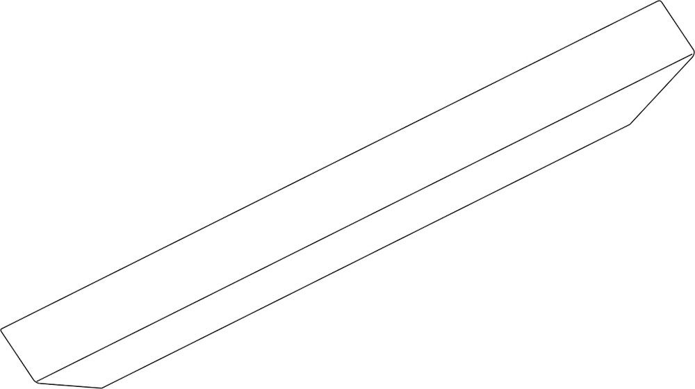 GEZE Türbeschlag Geze LM-Abdeckprofil OL90N, 2000mm, EV1