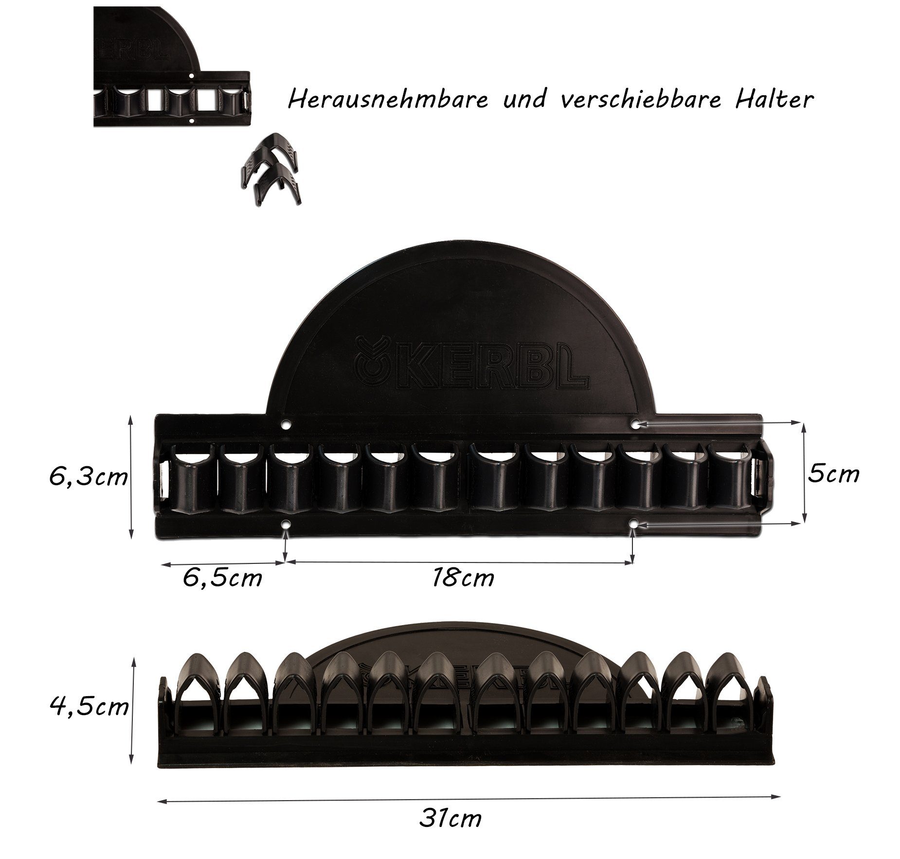 Kerbl Trensenhalter Gertenhalter für 11 Reitgerten Halterung