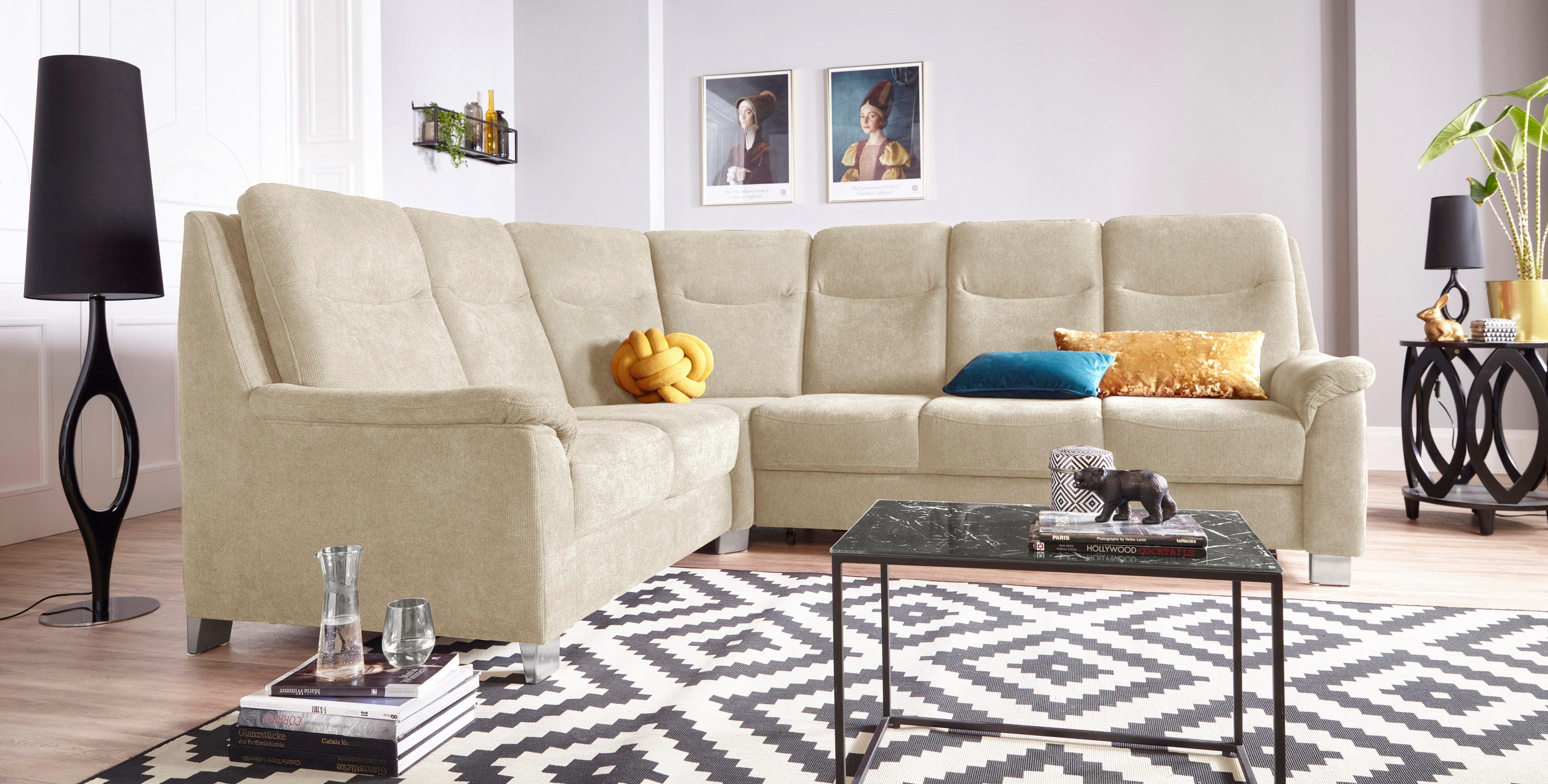 sit&more Ecksofa Boccaccio L-Form, mit Federkern günstig online kaufen