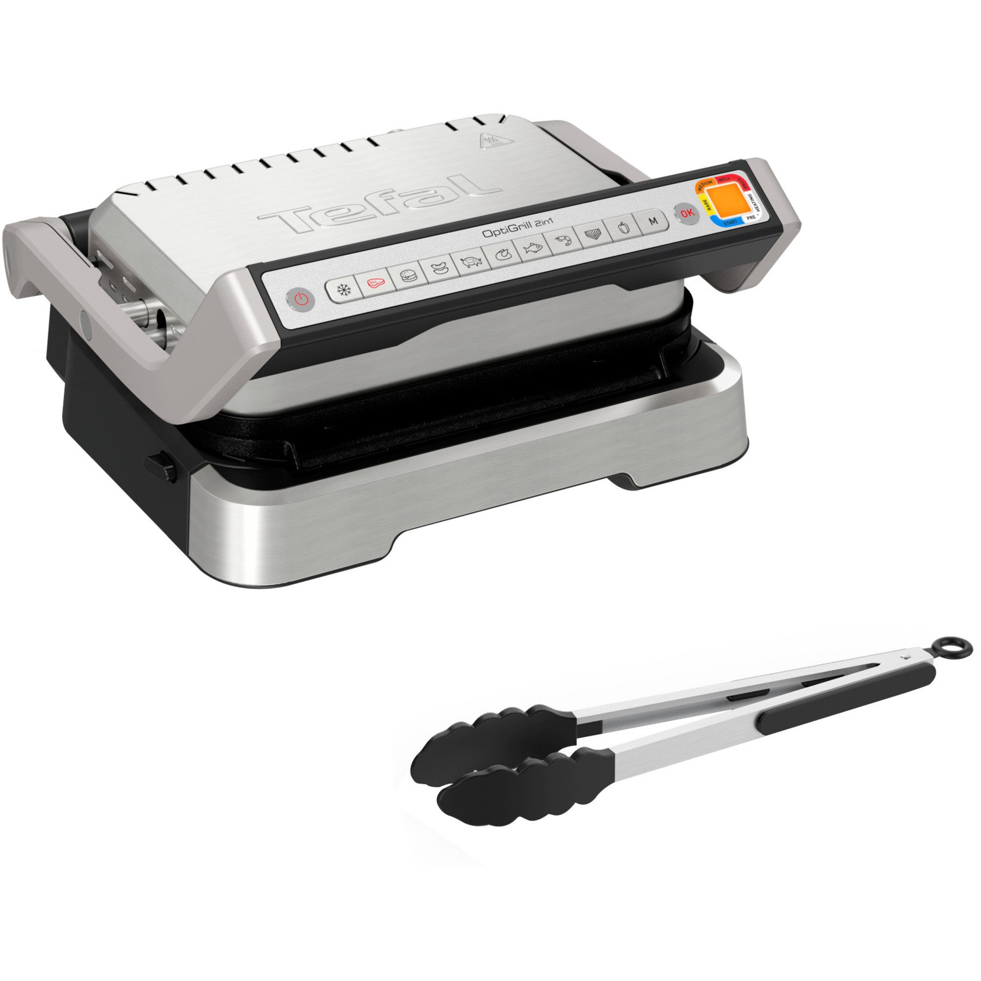 Tefal Elektrogrill Tefal OptiGrill 2in1 GC773D, Kontaktgrill, (2.100