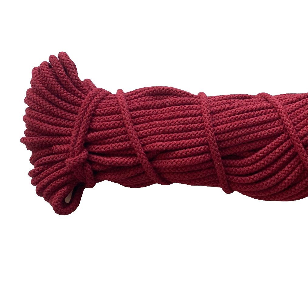Thumbnail - Mississhop Kordel 100 m / Ø 5 mm / Ø 3 mm Baumwollkordel Seil Kordel 100 % Baumwolle