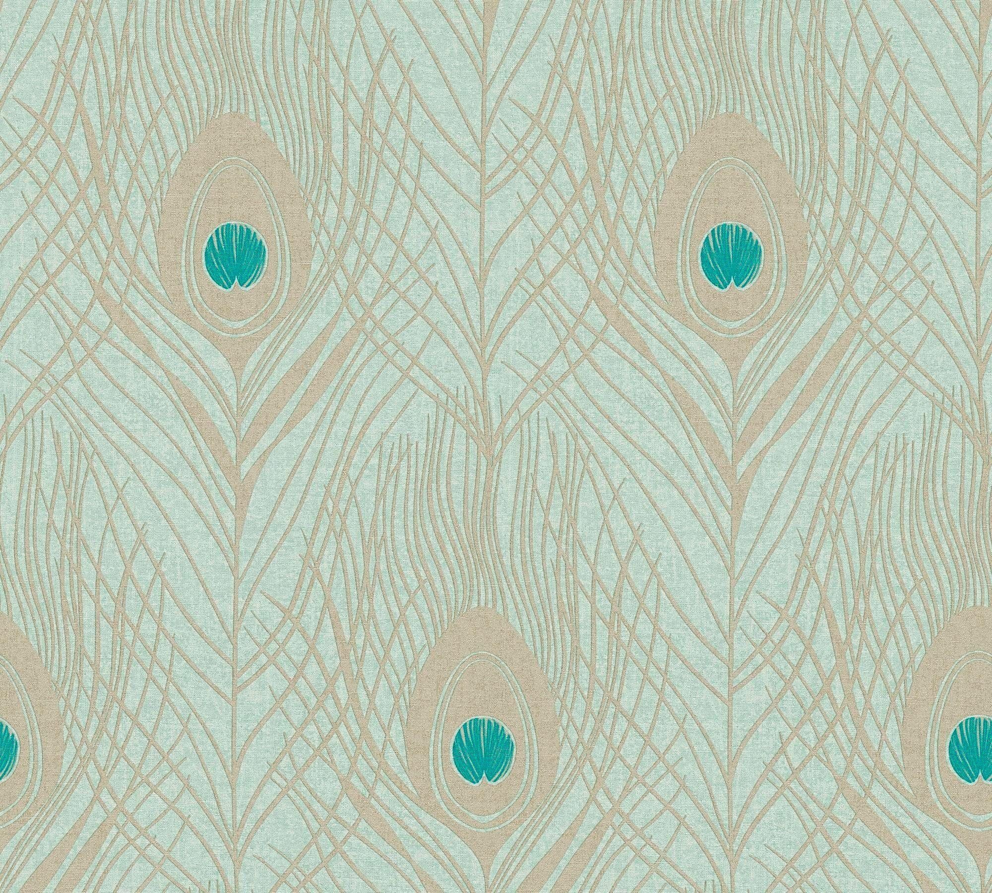 Architects Paper Vliestapete Absolutely Chic, glatt, Motiv, abstrakt, naturalistisch, (1 St), Designtapete Tapete Federn Tapeten Wohnzimmer Schlafzimmer Küche Optik