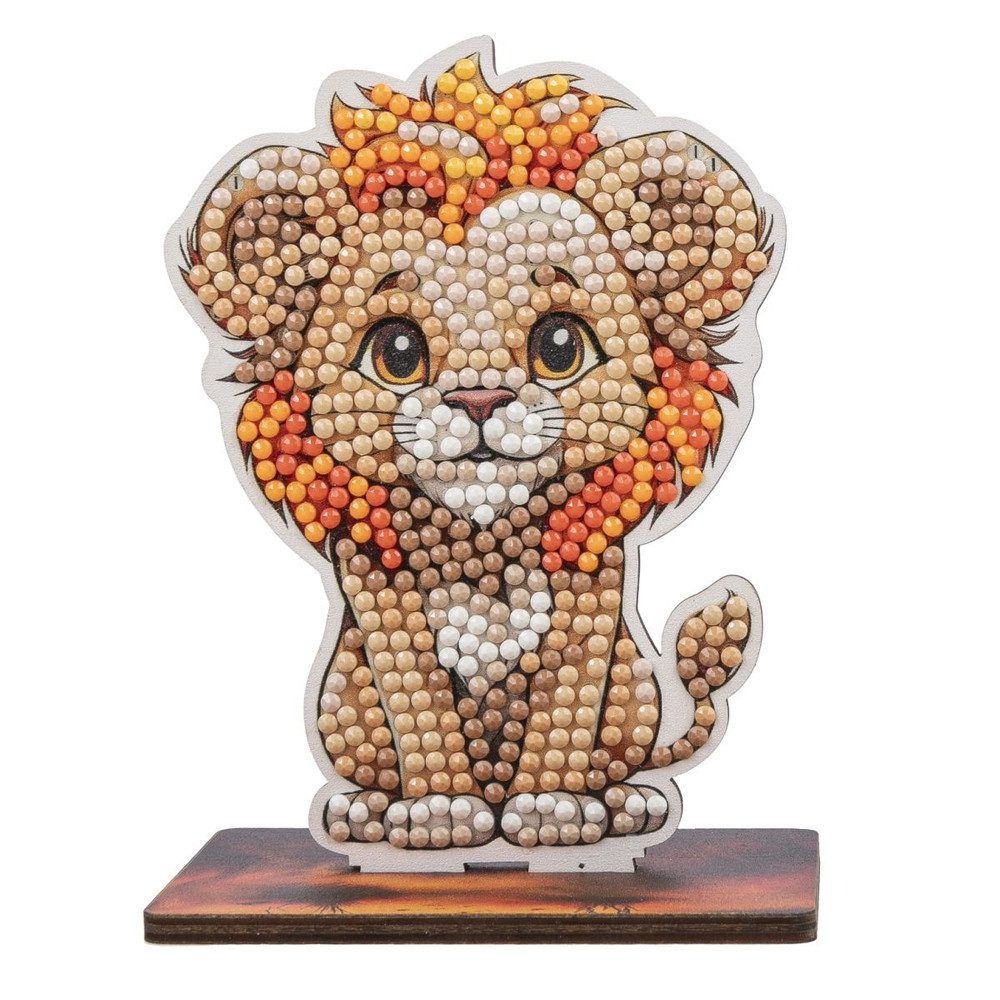 CRAFT Buddy Kreativset Crystal Art Buddies - Steckfigur Löwe