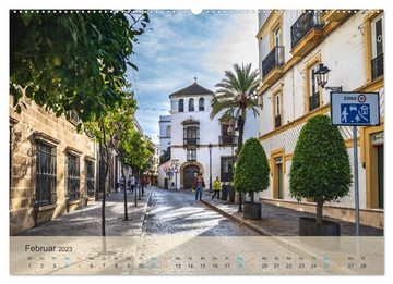 CALVENDO Wandkalender Jerez de la Frontera - Heimatstadt des Sherry (Premium, hochwertiger DIN A2 Wandkalender 2023, Kunstdruck in Hochglanz)