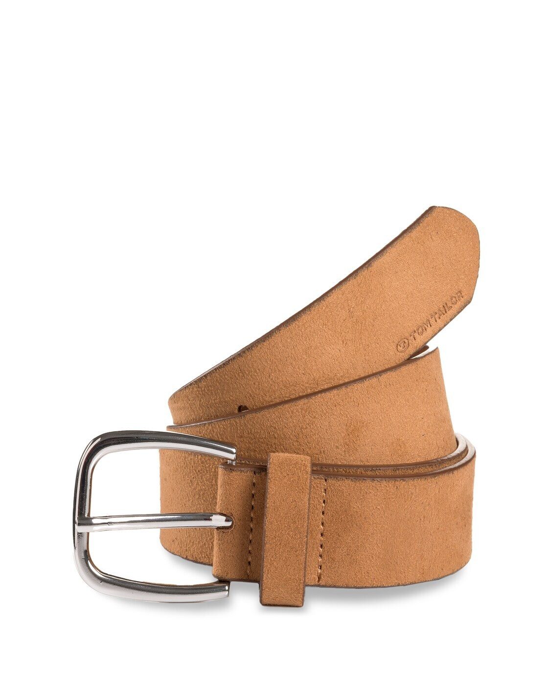TOM TAILOR Ledergürtel Belts TTJESSICA Velourledergürtel mit abgerundeter Dornschließe