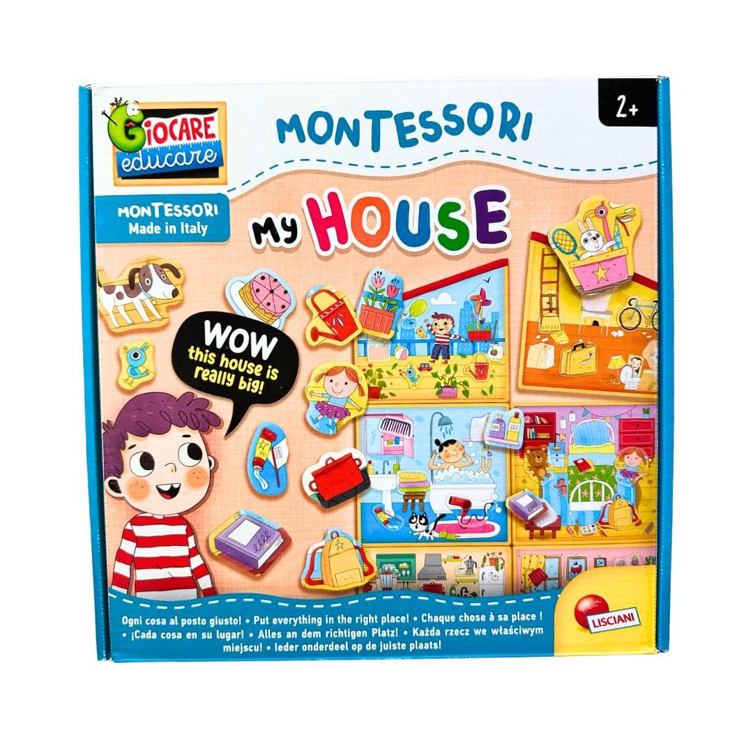 Lernspielzeug Montessori Spiel 'Mein Haus' 3D Haus Puzzle Zuordnen 3-12 Jahre