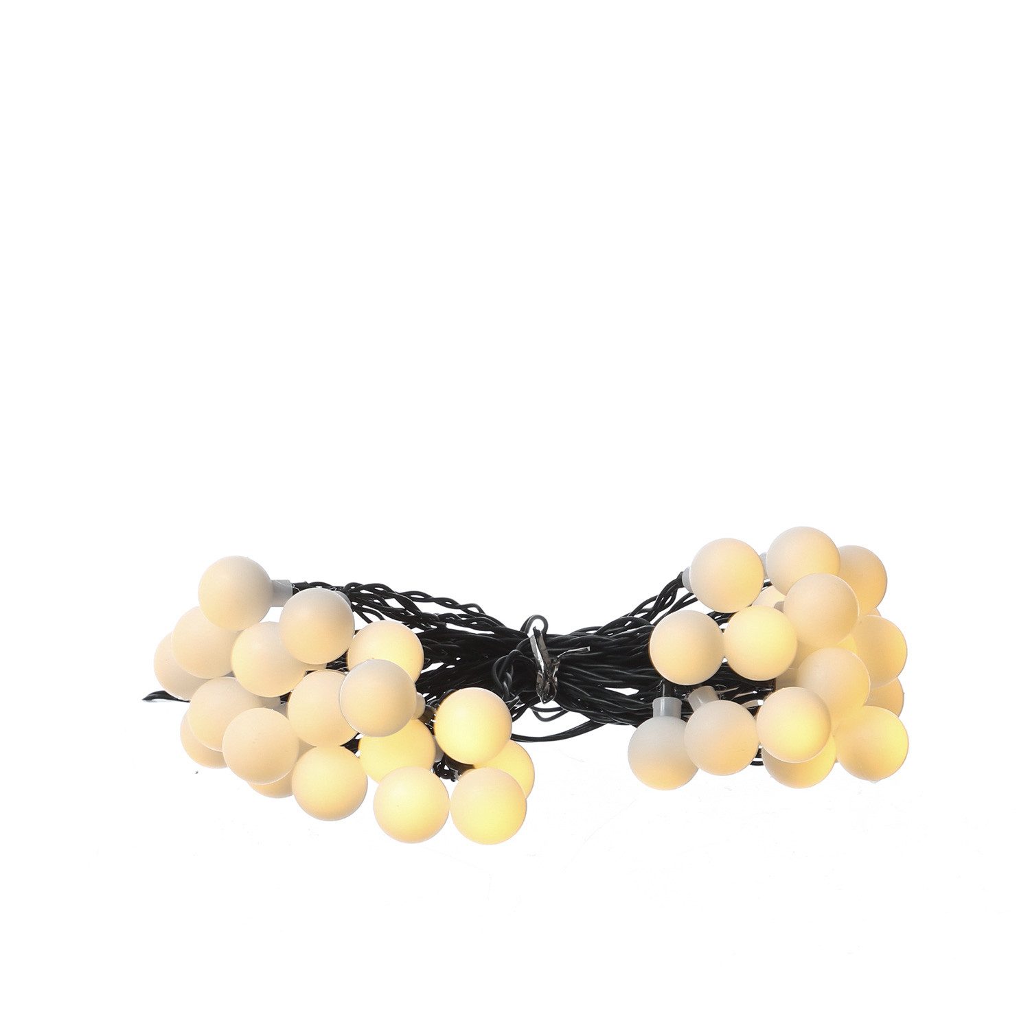 MARELIDA LED-Lichterkette Solar Lichterkette Berry Cherry 30 weiße Kugeln Bälle 8Modi 4,5m Außen, 30-flammig – Bild 5 von 5