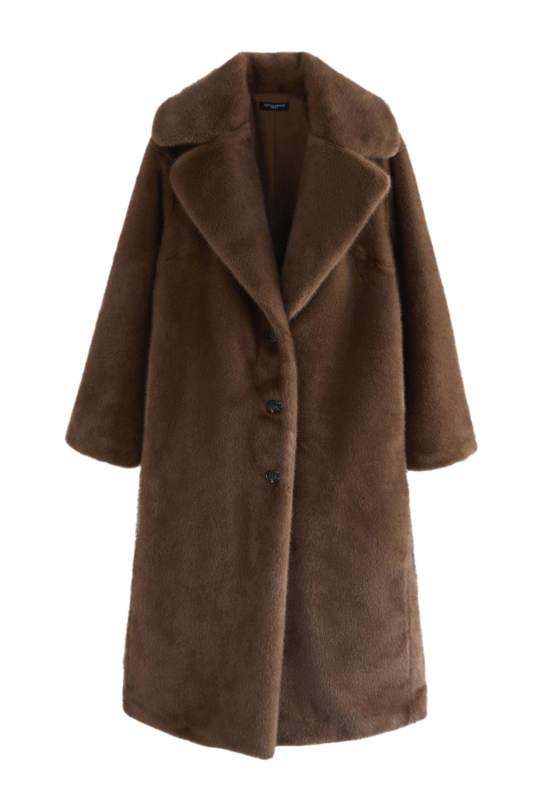 Next Fellimitatmantel Tabitha Simmons langer Premium Kunstfellmantel (1-tlg günstig online kaufen