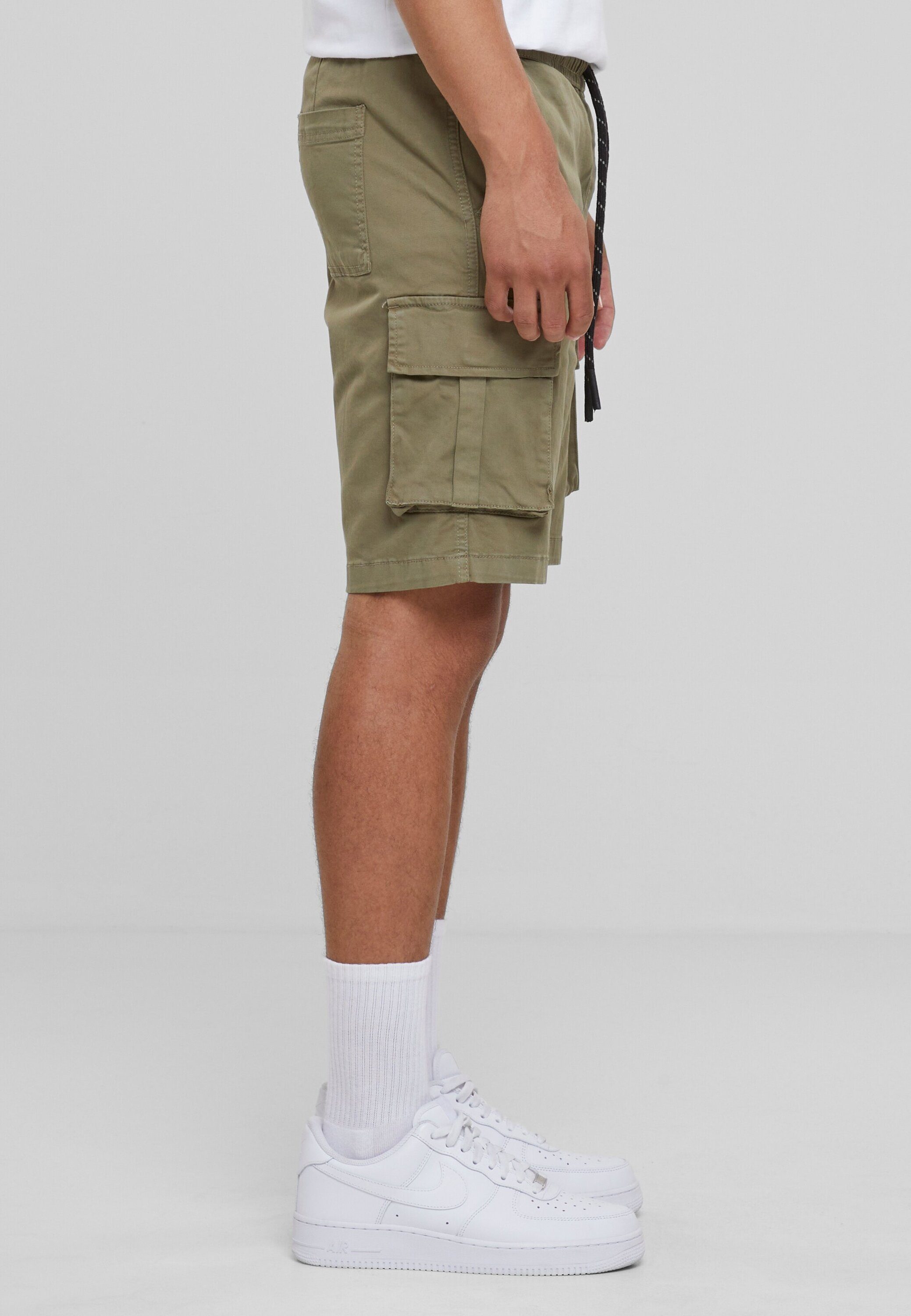 Stoffhose (1-tlg) Shorts Herren Drawstring Cargo CLASSICS olive URBAN