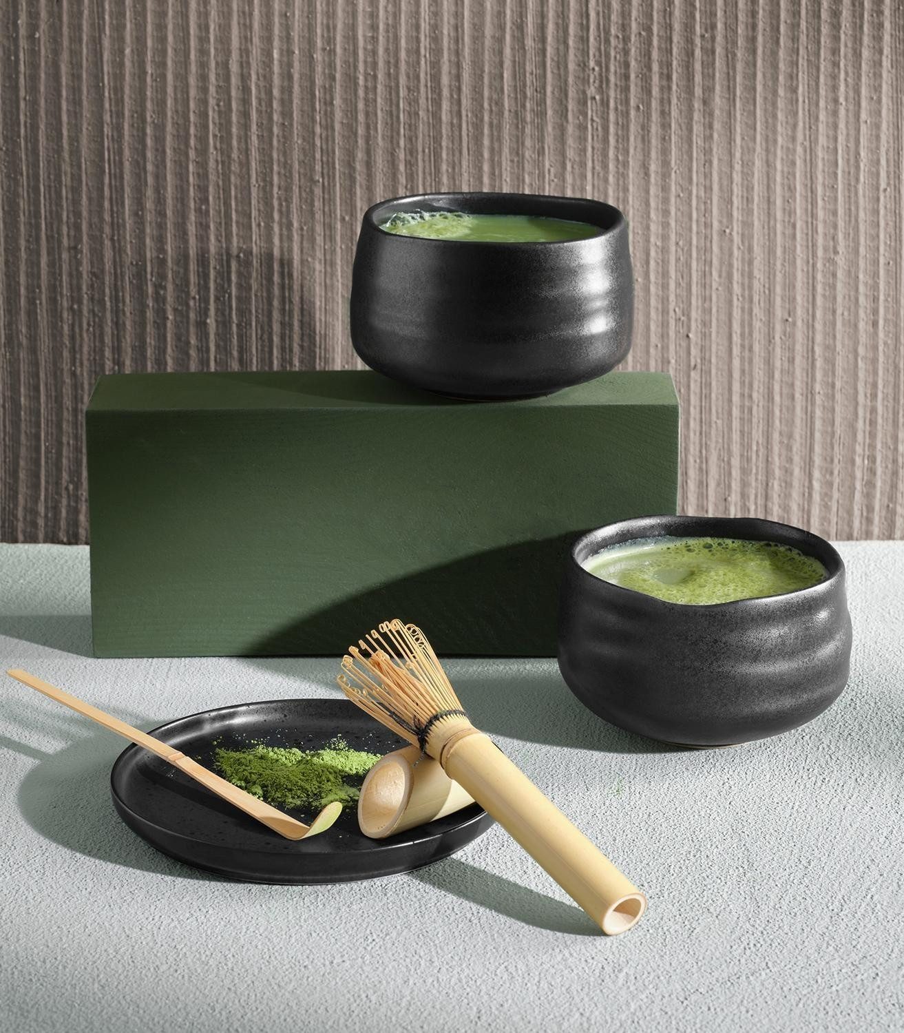 ASA SELECTION Müslischale MORIBANA MATCHA, Ø 12 cm, 300 ml, Schwarz, Porzellan, (1-tlg), spülmaschinengeeignet