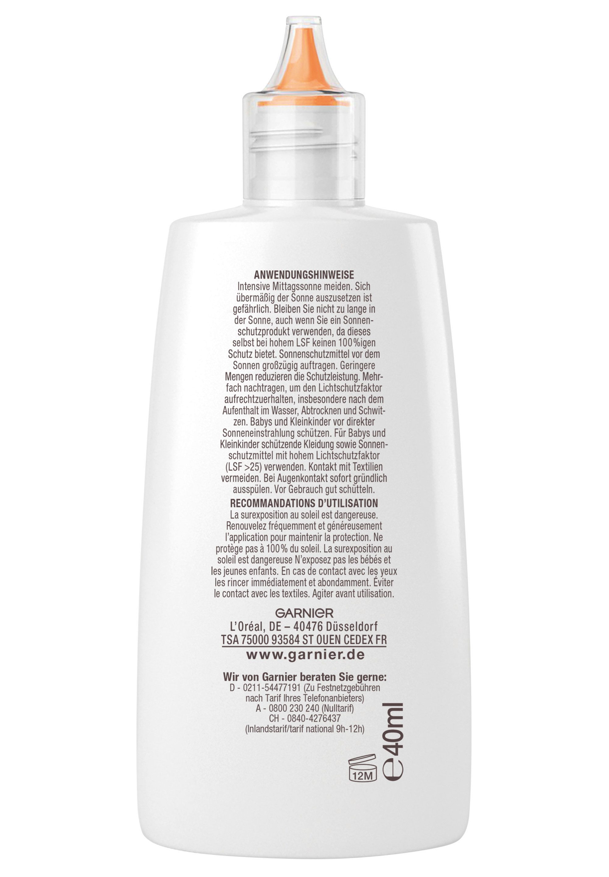 GARNIER Sonnenschutzfluid GARNIER AMBRE SOLAIRE SUPER UV