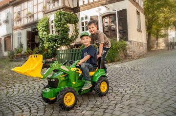 rolly toys® Tretfahrzeug John Deere 7930, Kindertraktor mit Lader und Luftbereifung