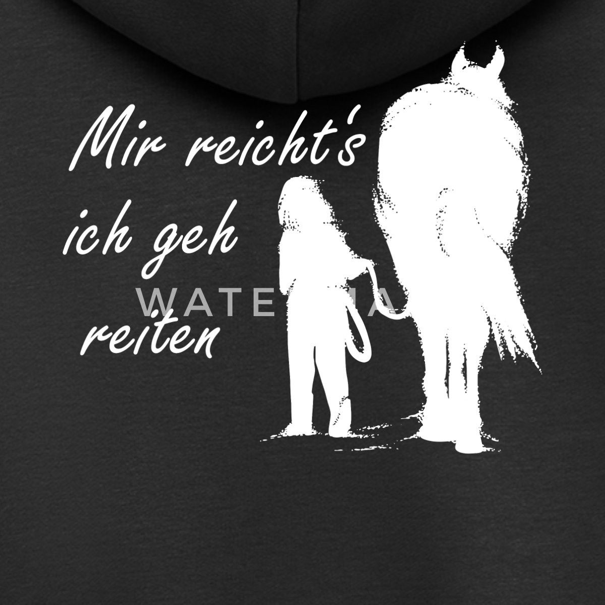 Spreadshirt Sweatjacke Mir Reichts Ich Geh Reiten Reiter Pferde Kinder Premium Organic Zip Ho (1-tlg)