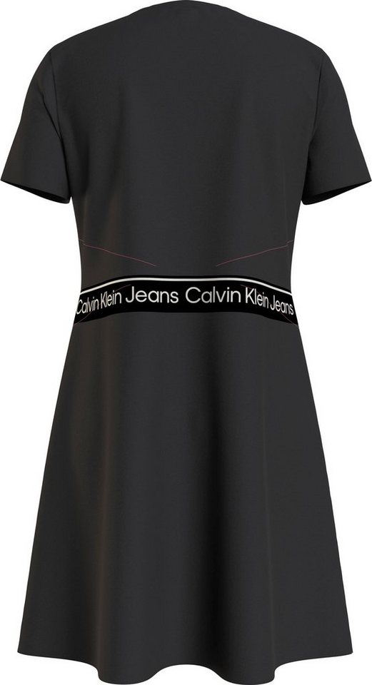 Calvin Klein Jeans Skaterkleid LOGO TAPE SS PUNTO DRESS