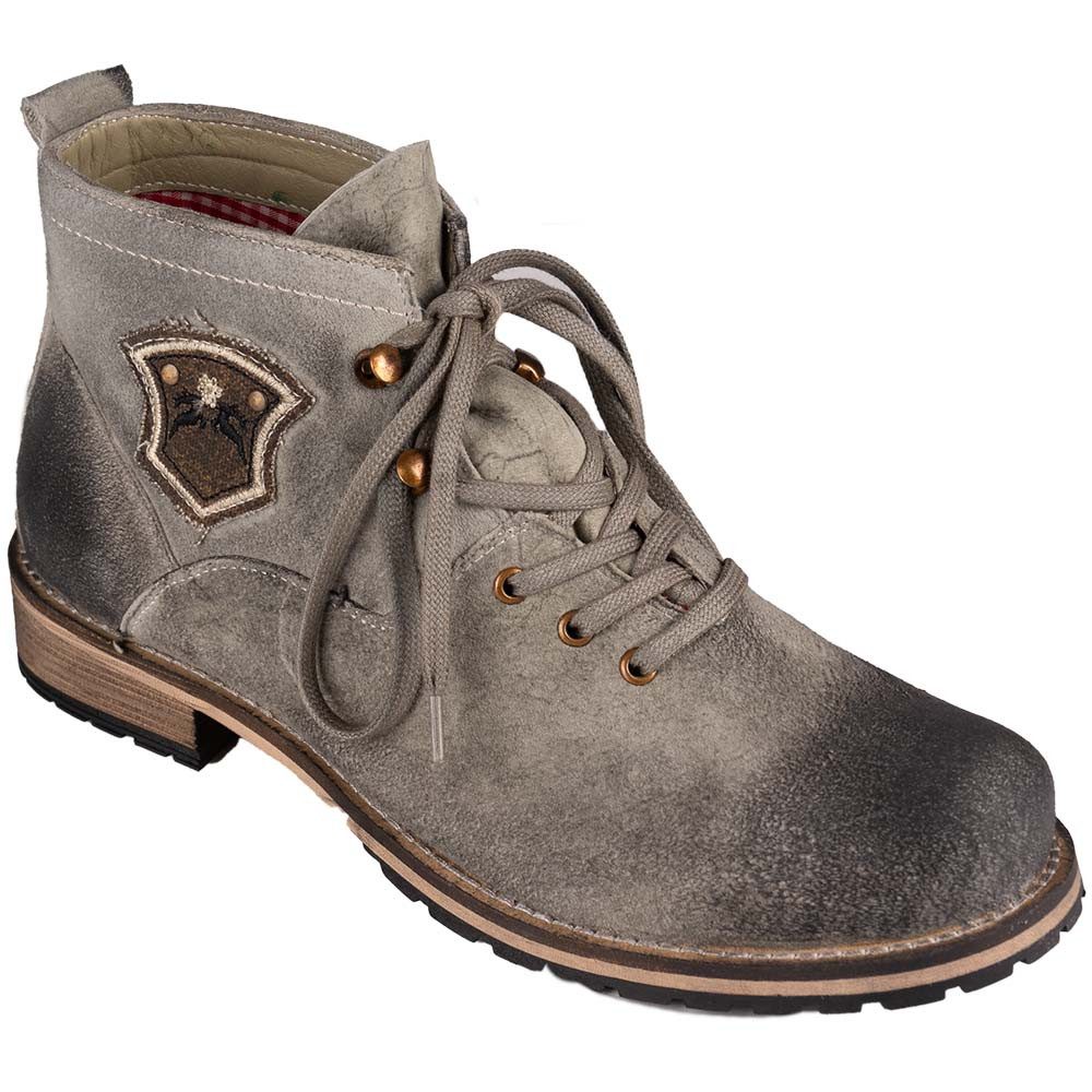 Maddox Trachtenschuhe Kaprun urig stein Stiefel
