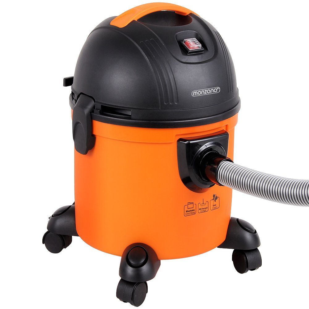 monzana Industriesauger, Industriesauger 3in1 Nass Trocken 1200W Blasfunktion Staubsauger
