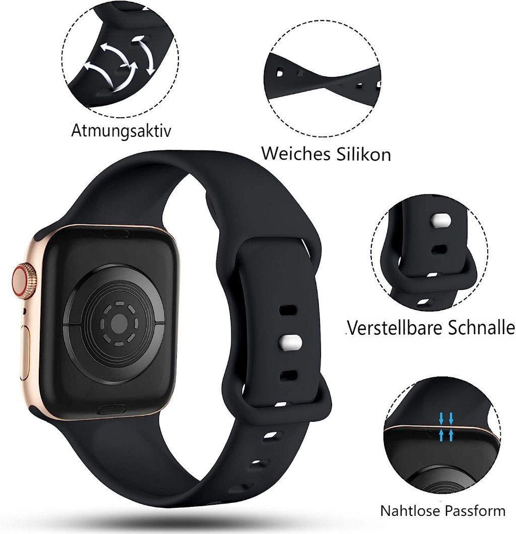 FELIXLEO Uhrenarmband Watch Armband Apple mit Kompatibel ErsatzSport 42/44/45MM, Armbänder