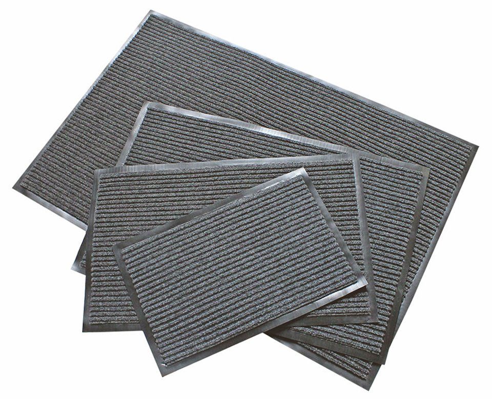 Fußmatte Schmutzfangmatte in grau - 90 x 60 cm, Spetebo, rechteckig
