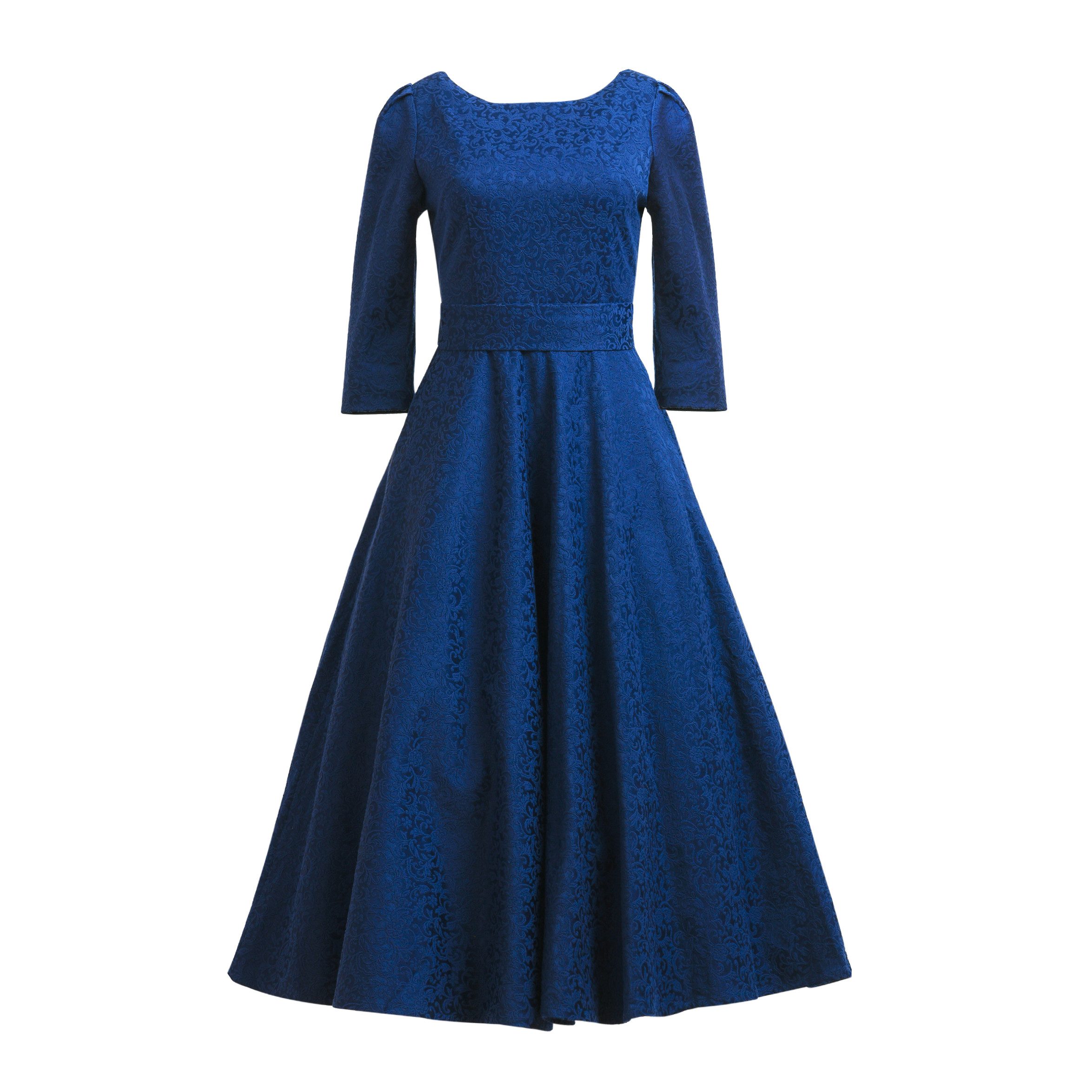 MATSOUR'I Cocktailkleid Alyzee Unifarbe, Jacquard mit Reliefoberfläche günstig online kaufen