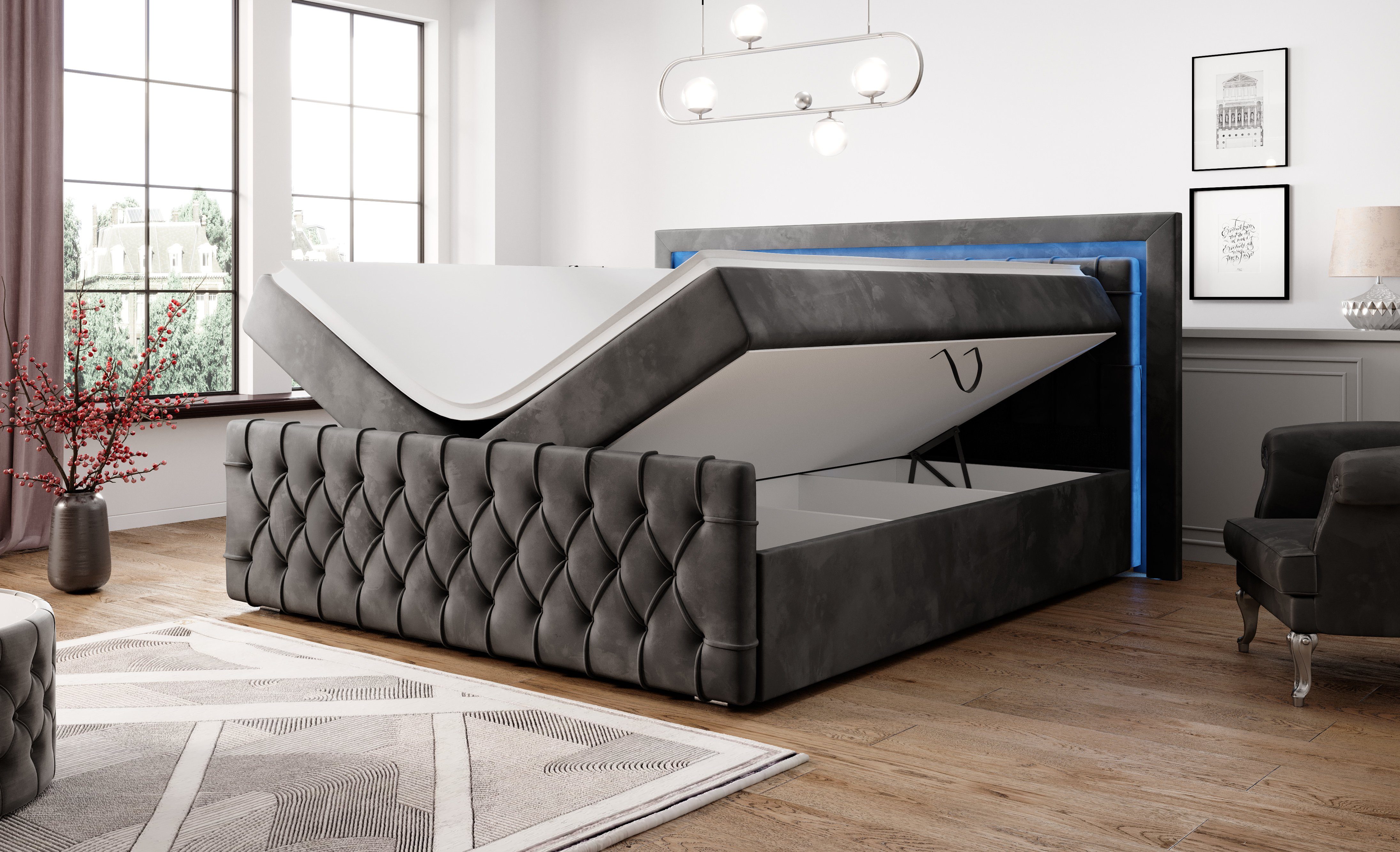 PROMETO Möbel Boxspringbett Acosta Boxspringbett mit günstig online kaufen