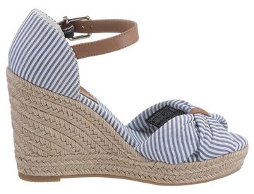 Tommy Hilfiger BASIC SEERSUCKER HIGH WEDGE Keilsandalette mit verstellbarer Schnalle