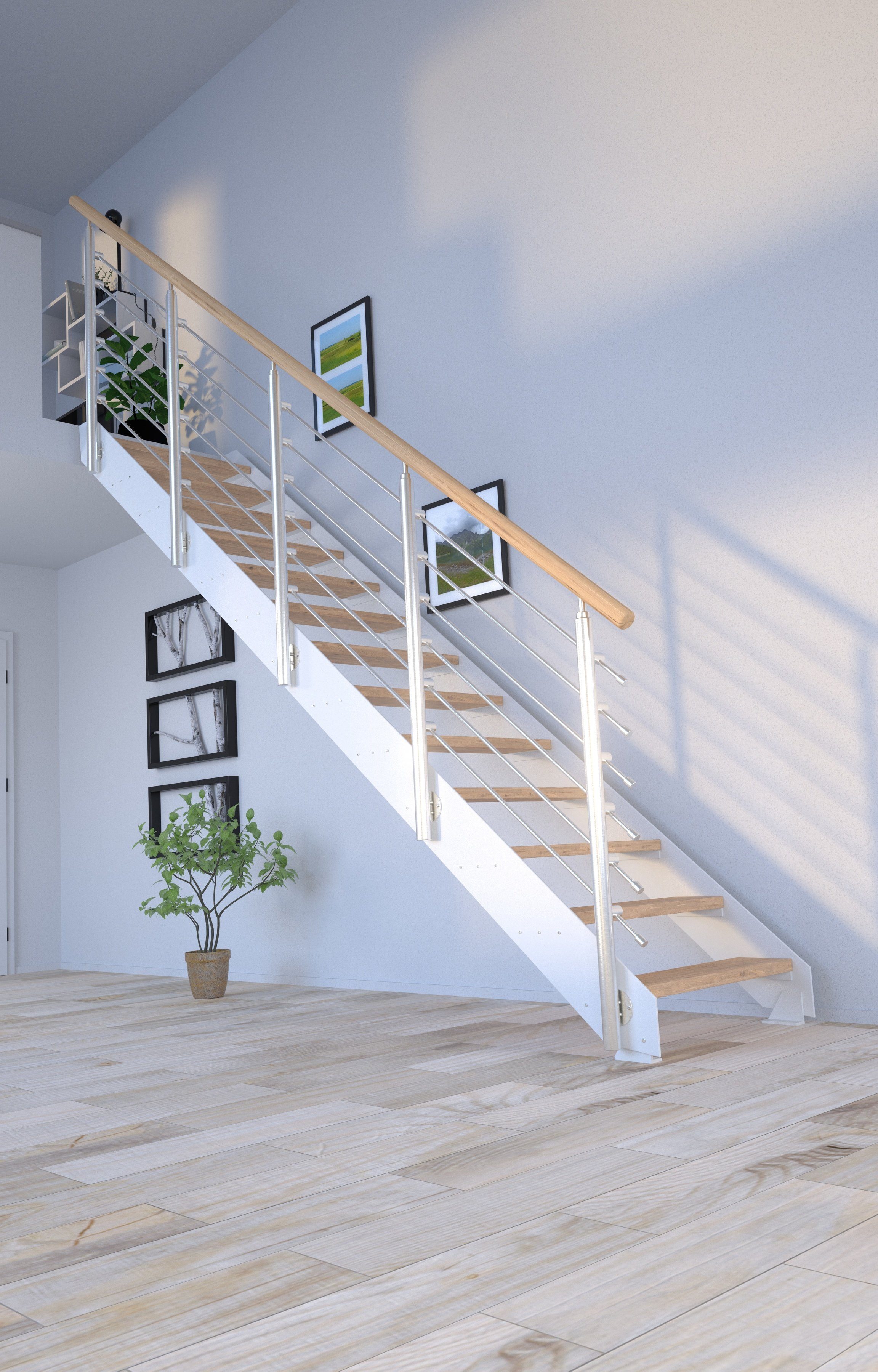 Systemtreppe offen, Geteilte Design, Kos, Stufen Starwood