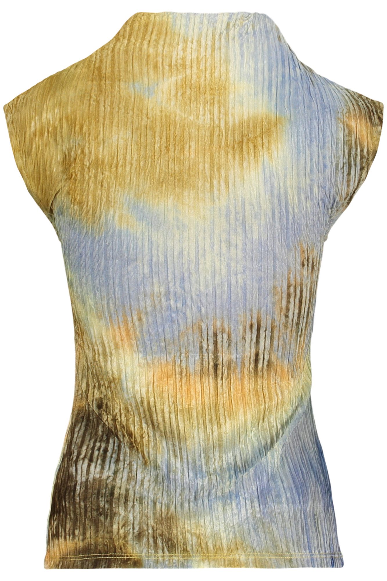 Desigual T-Shirt Stylisches Gelbes Damentop mit Rollkragen und