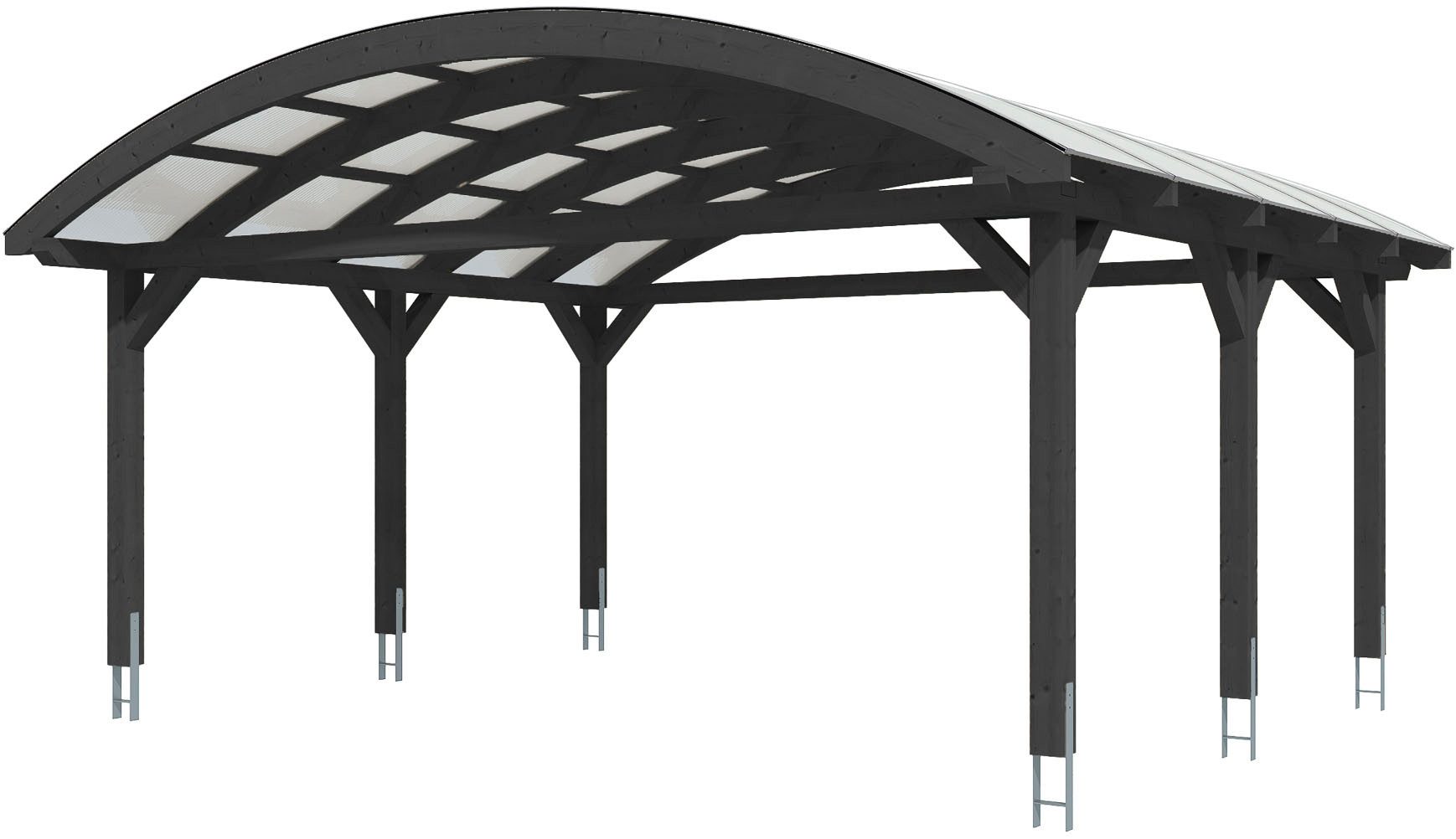Skanholz Doppelcarport Franken, BxT: 635x541 cm, 325 cm Einfahrtshöhe