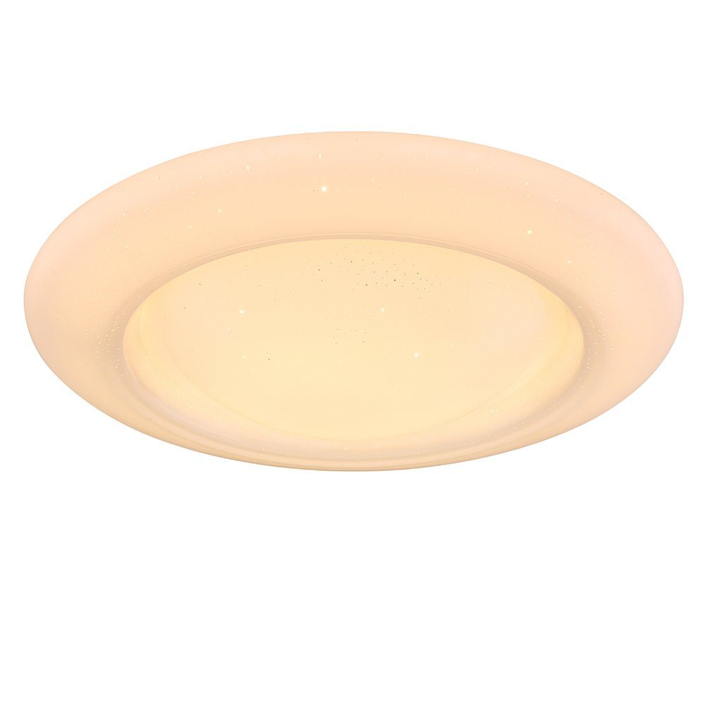 GLOBO LIGHTING LED Deckenleuchte, LED-Leuchtmittel fest verbaut, Kaltweiß, Warmweiß, Neutralweiß, Tageslichtweiß, Farbwechsel, RGB LED Decken Lampe Flur Sternen Effekt Tages-Licht FERNBEDIENUNG