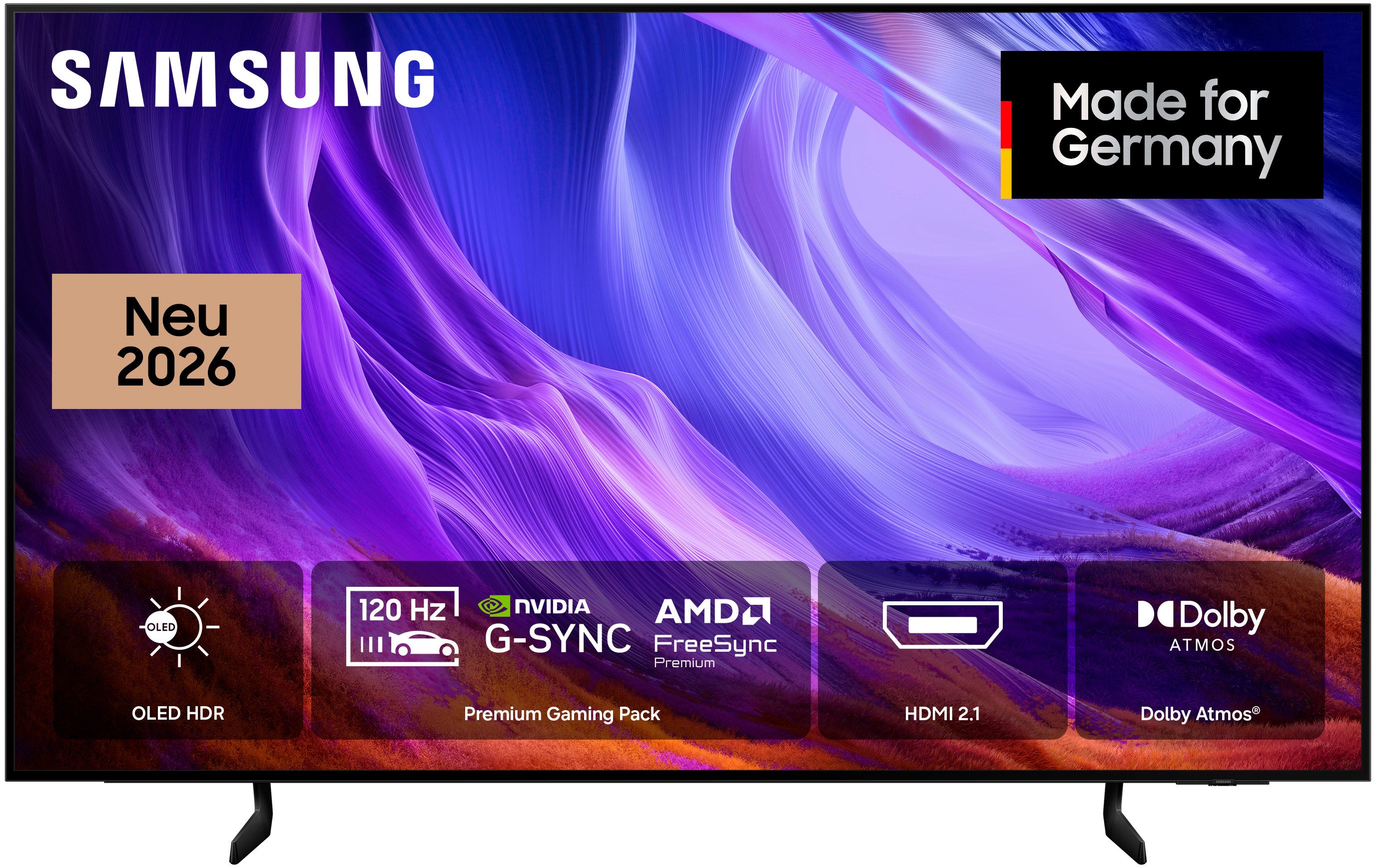 Samsung GQ77S85HAE OLED-Fernseher (194 cm/77 Zoll, 4K Ultra HD, Smart-TV)