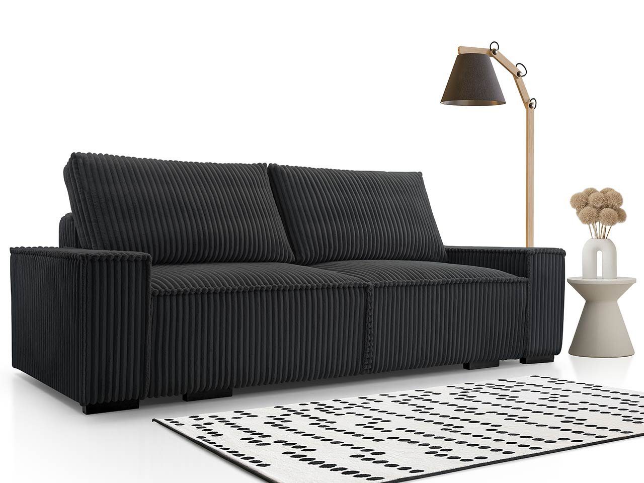 Couch MKS Sofa Sofa MÖBEL mit Schlaffunktion - SAVONA, und Bettkasten Polstersofa Bettsofa