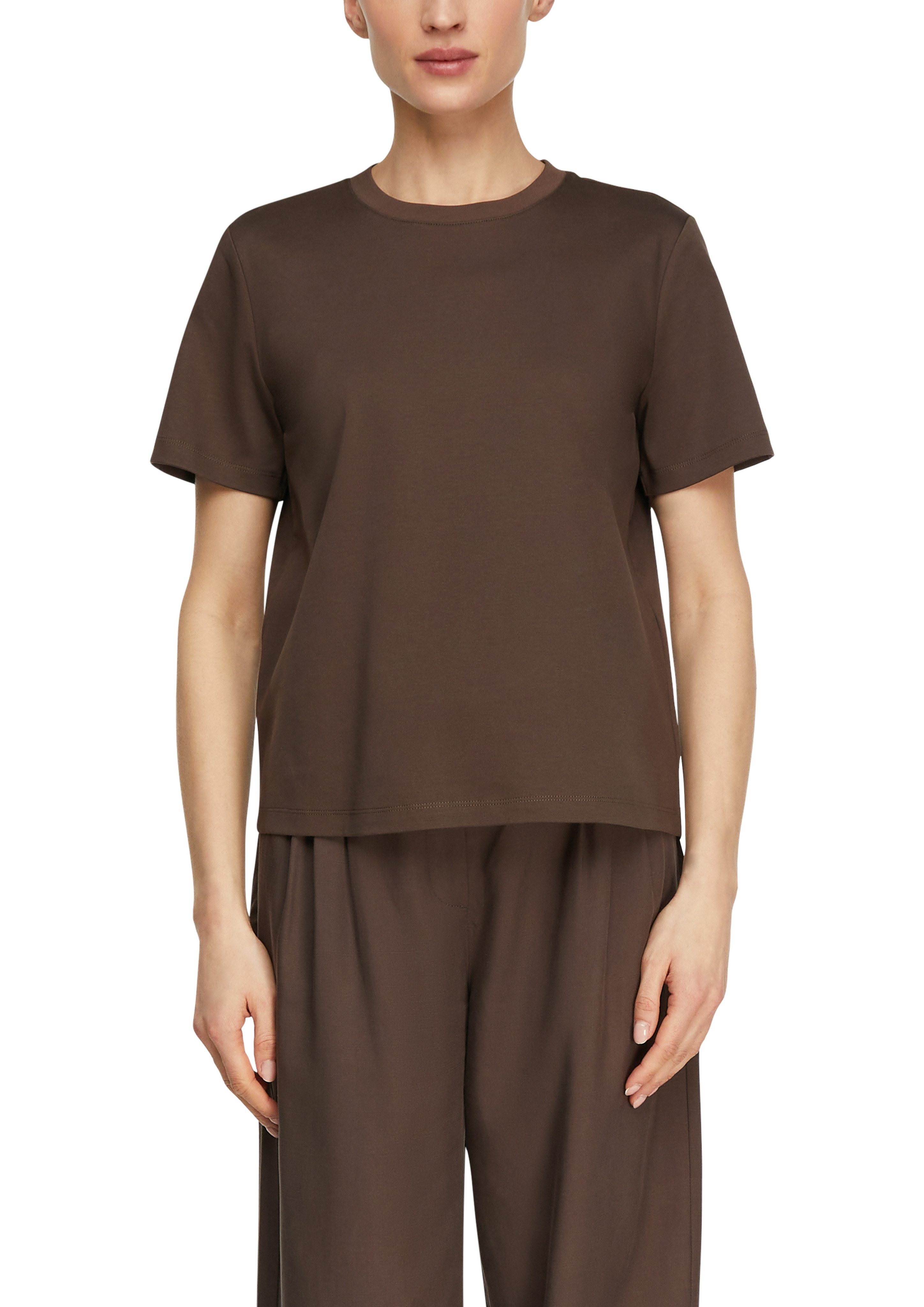 comma Kurzarmshirt Sommershirt - unifarben