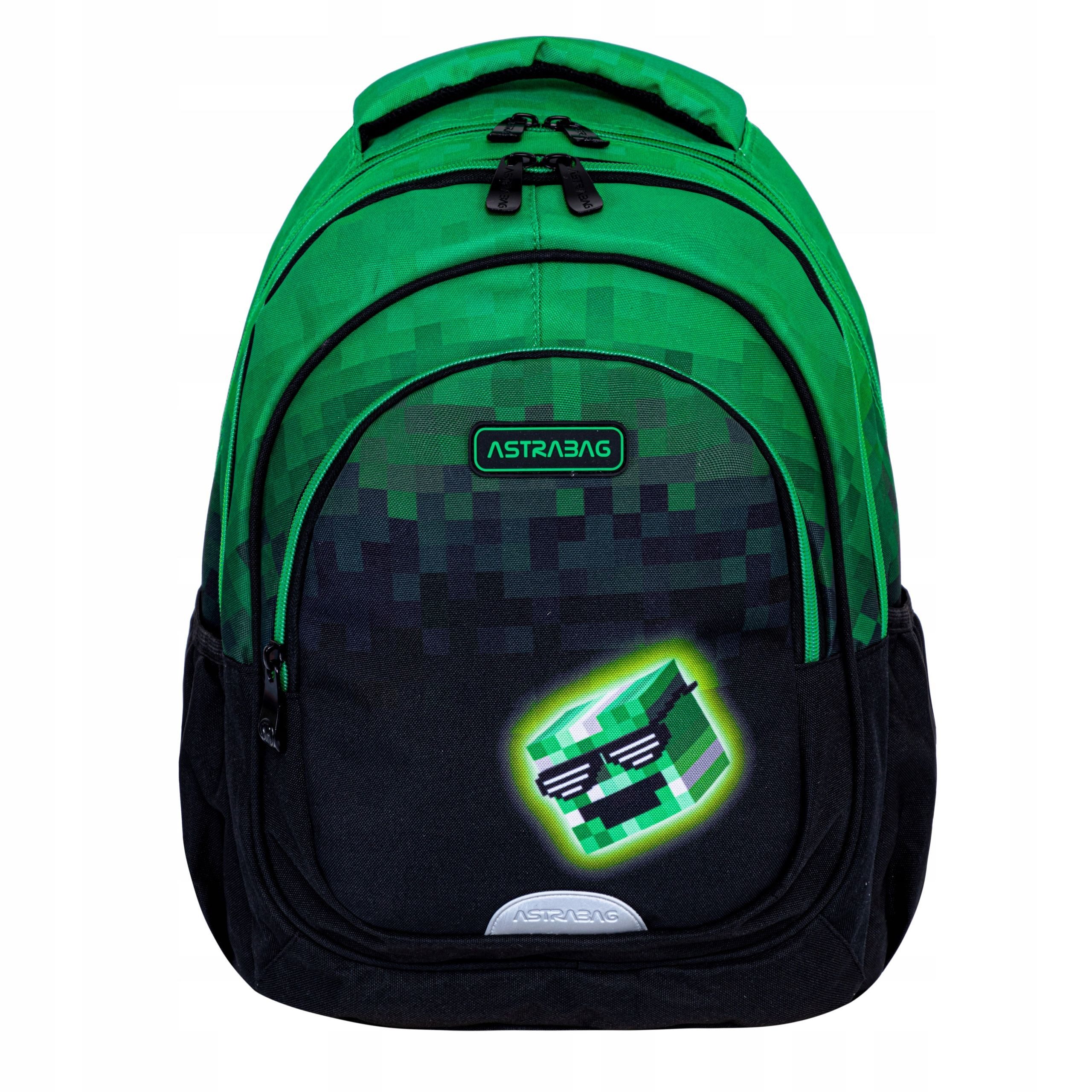 Festivalartikel Schulrucksack Schulrucksack Jungen Minecraft Pixel wasserdicht reflektierend 20L